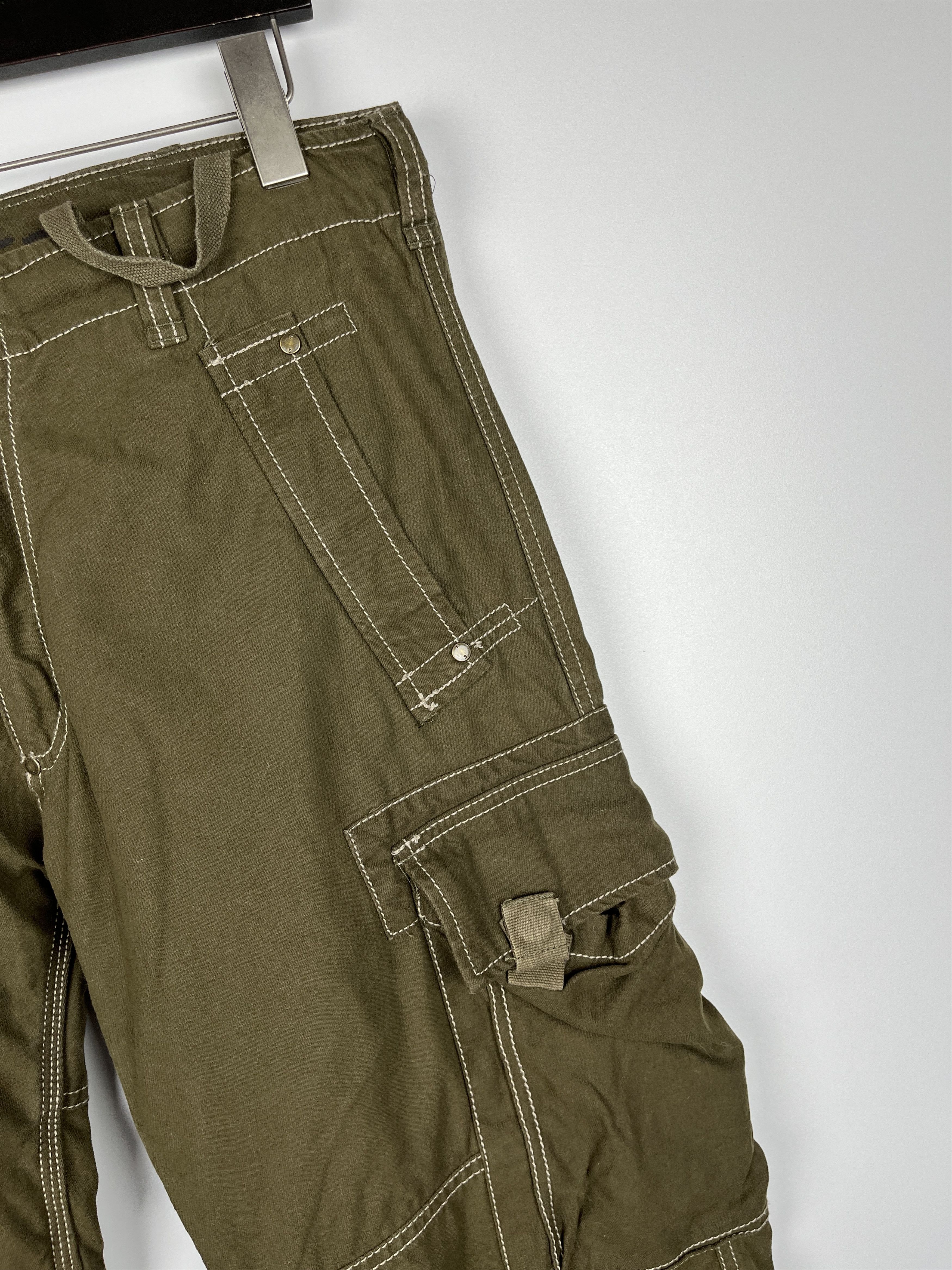 Vintage Vintage Avant Garde Cargo Bondage Multi-Pocket Pants Size US 33 - 10 Thumbnail