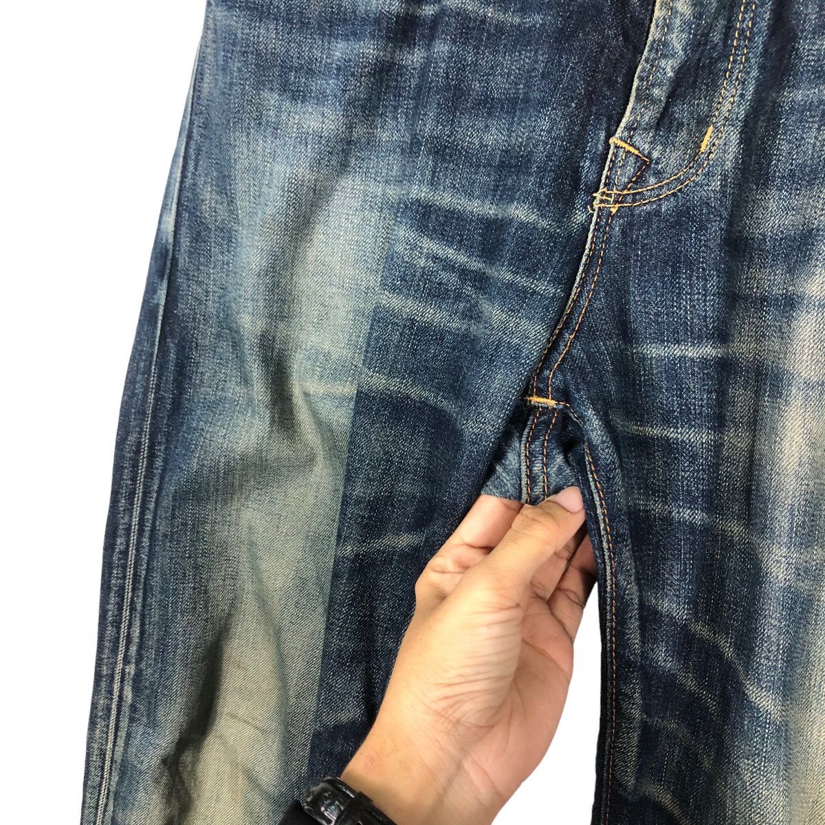 Edwin 🔥Vintage Edwin Denim Jeans Japan Issey Miyake Size US 34 / EU 50 - 15 Thumbnail
