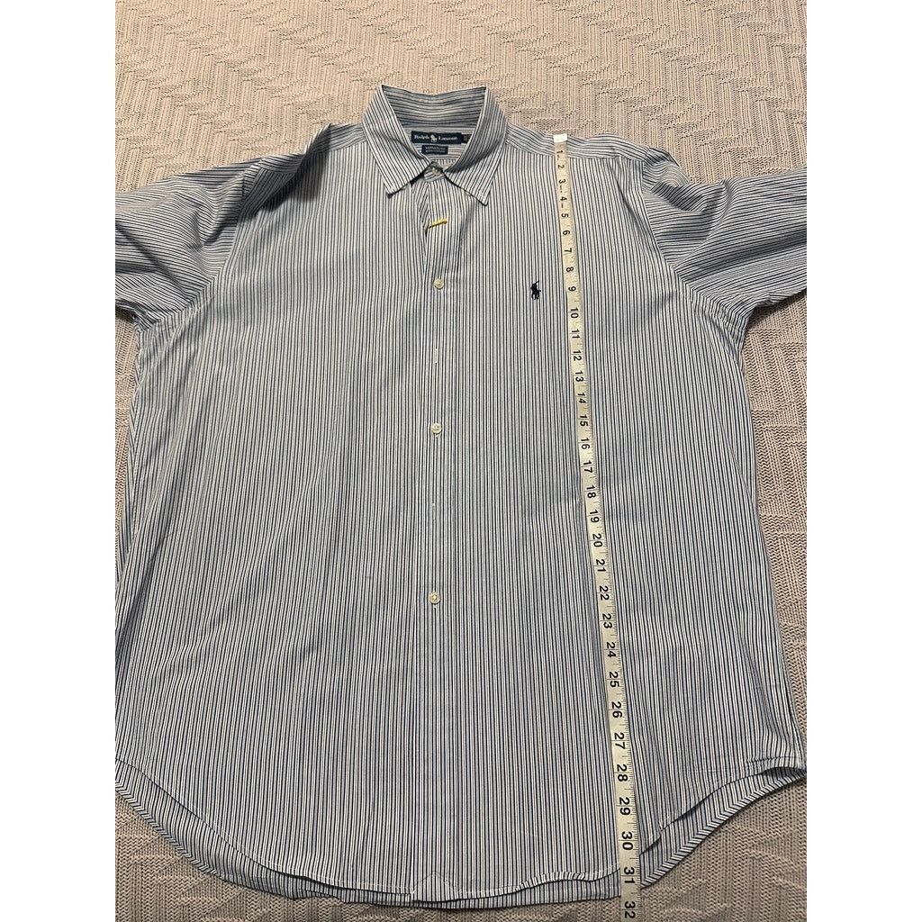 Ralph Lauren Ralph Lauren blue striped Yarmouth button down size 16.5 Size US L / EU 52-54 / 3 - 7 Thumbnail