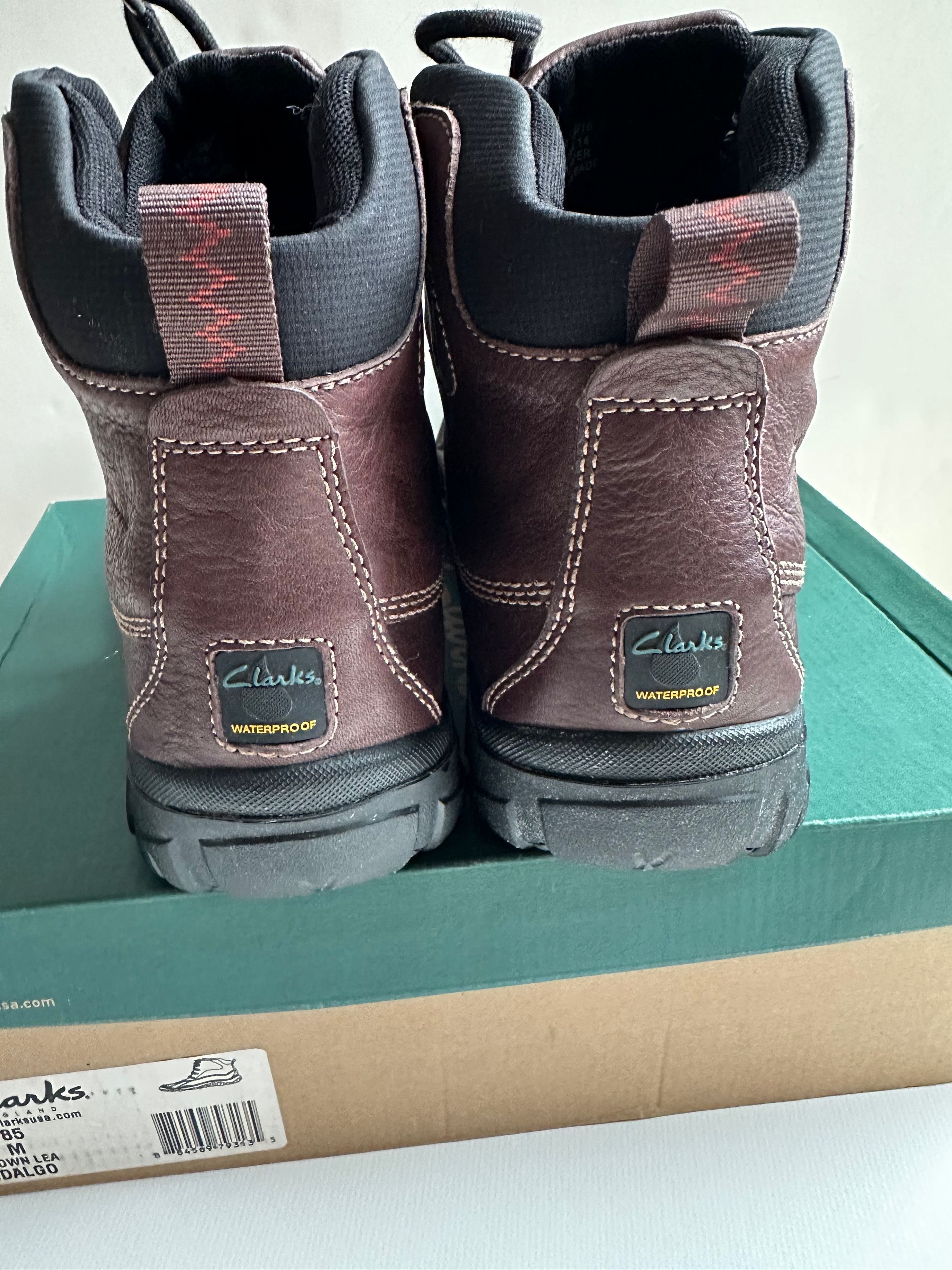 Clarks Clarks Leather Fidalgo Waterproof Boots - Brown - Size 14 Size US 14 / EU 47 - 4 Thumbnail