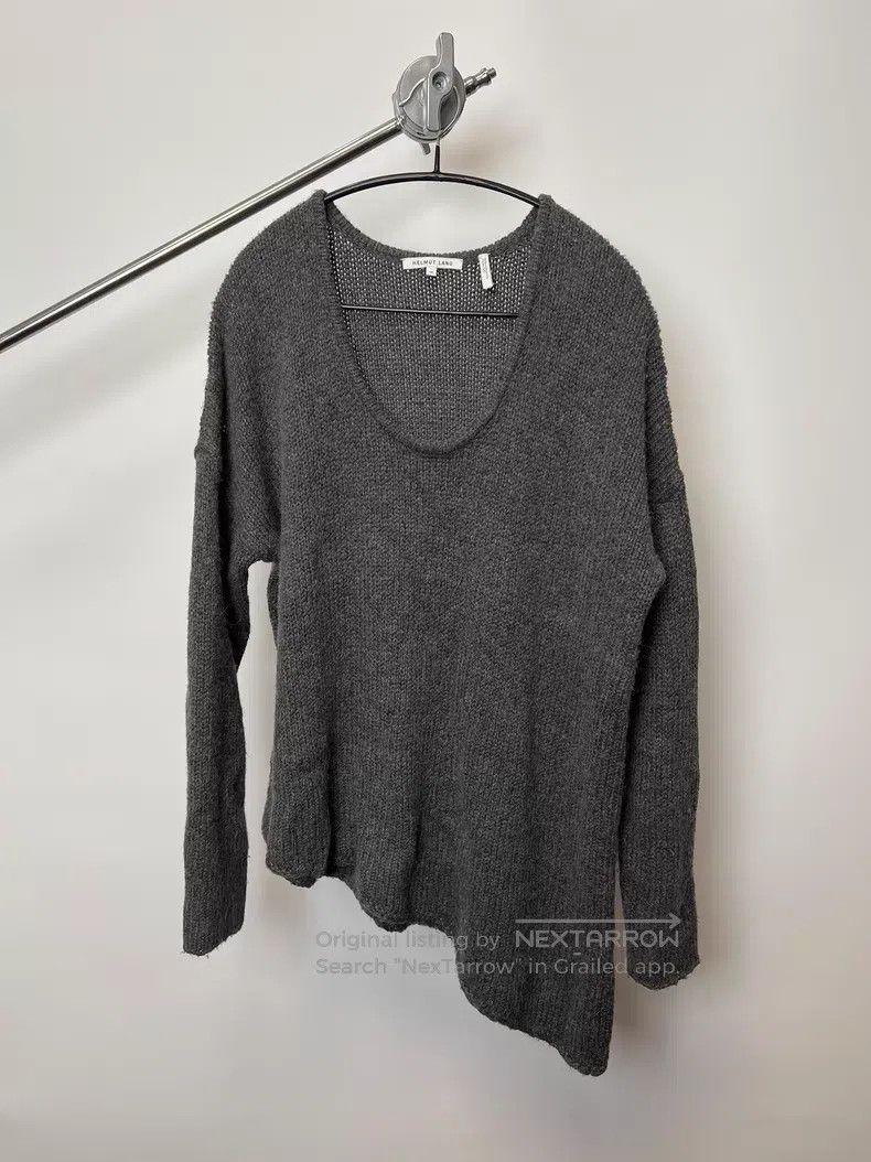 Helmut Lang Helmut Lang Alpaca Wool Blend Slant Hem Knit Sweater Size M / US 6-8 / IT 42-44 - 1 Thumbnail