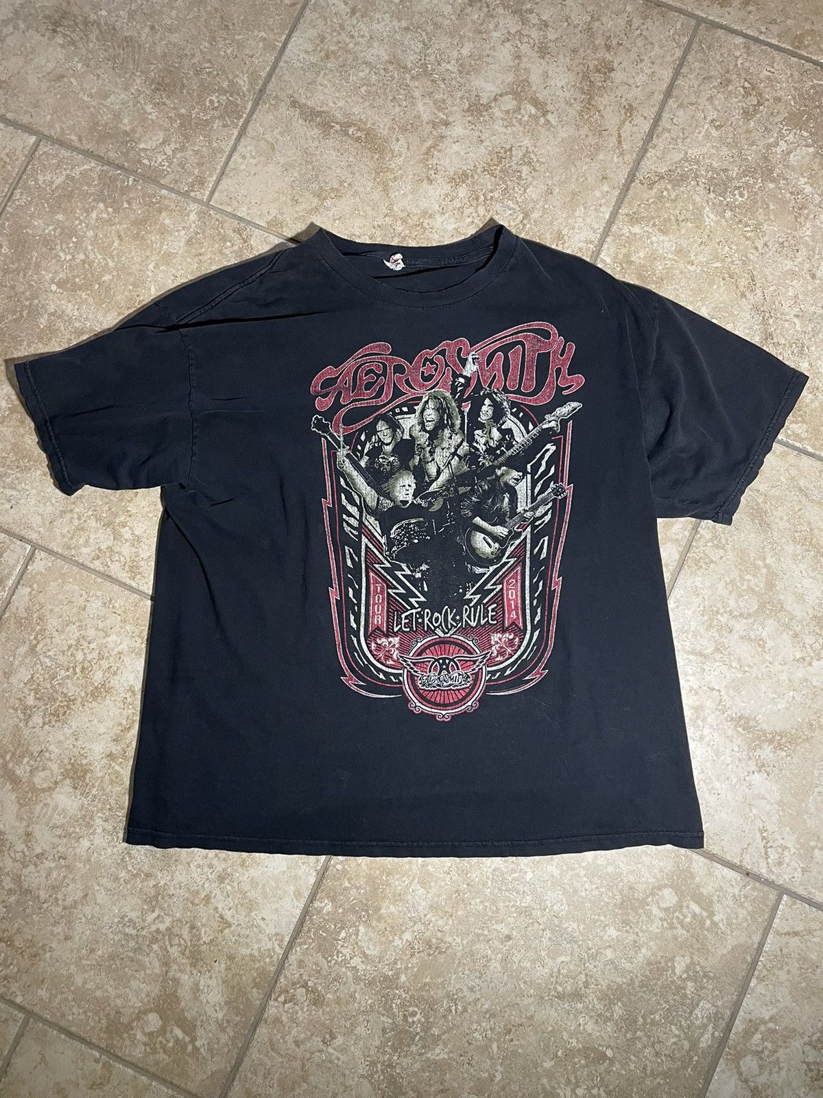 Vintage Aerosmith t shirt Size US XL / EU 56 / 4 - 1 Thumbnail