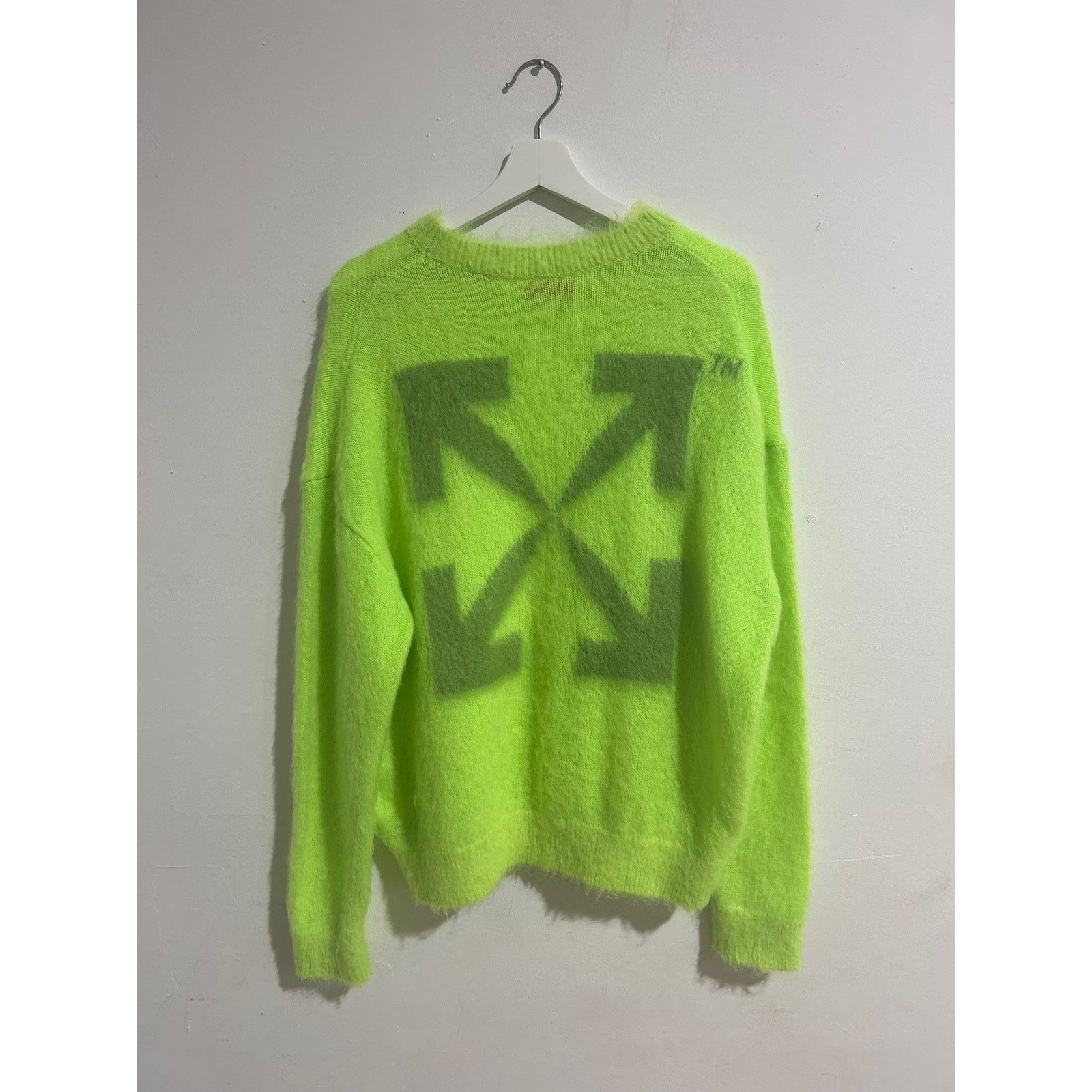 Off-White OFF WHITE ARROW MOHAIR NIT GREEN SWEATER SIZE SMALL Size US S / EU 44-46 / 1 - 2 Thumbnail
