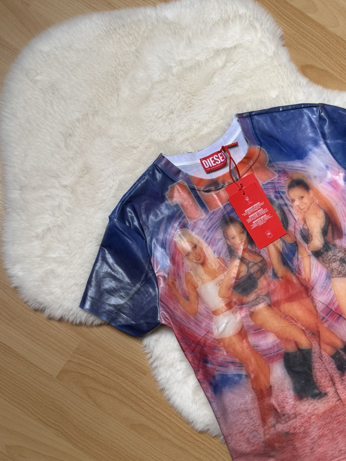 Diesel T-Shirt With Creased Diesel Film Print Size M / US 6-8 / IT 42-44 - 5 Thumbnail