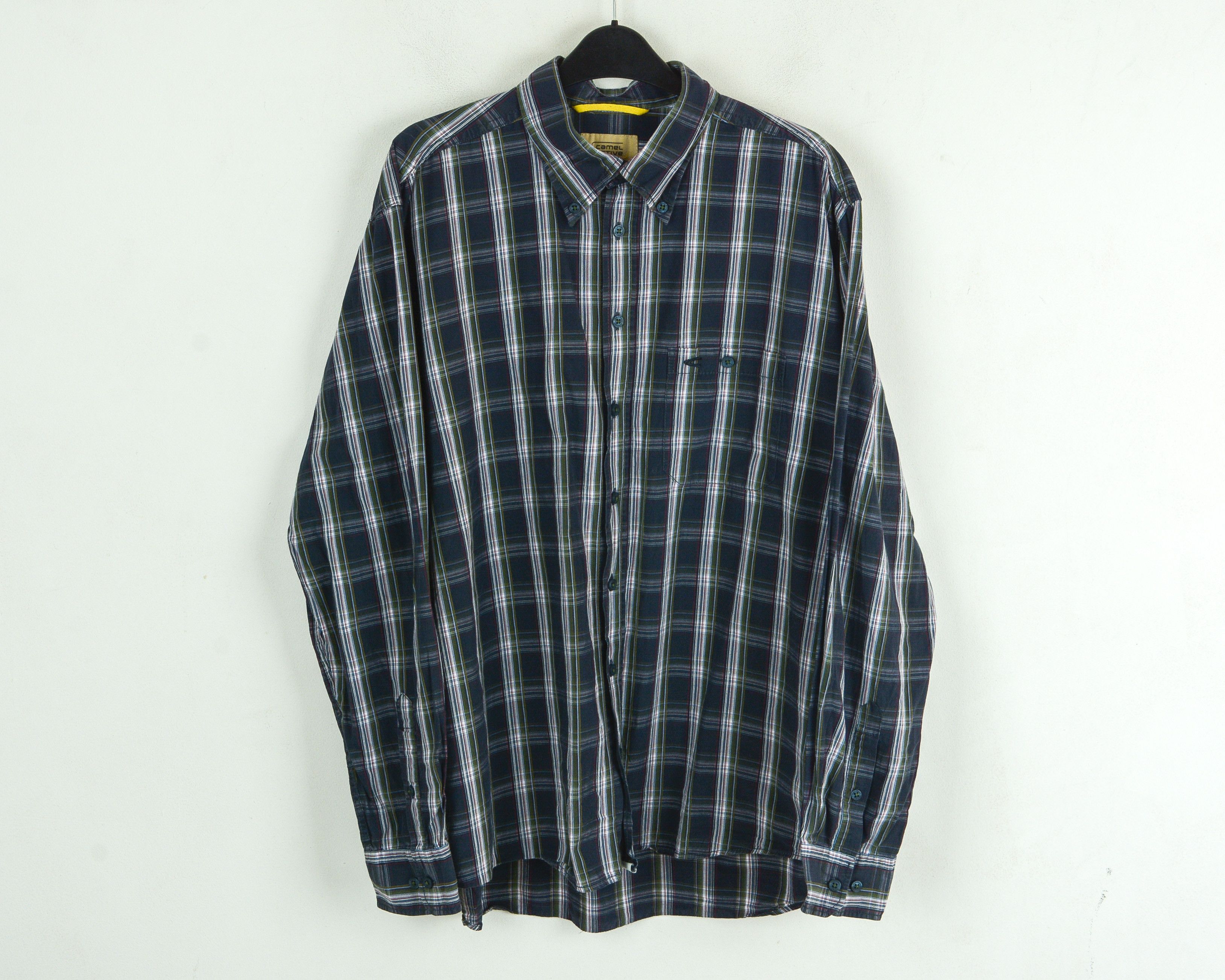 camel active Casual Shirt 100% Cotton XL Long Sleeved Checked Button Up Size US XL / EU 56 / 4 - 1 Thumbnail