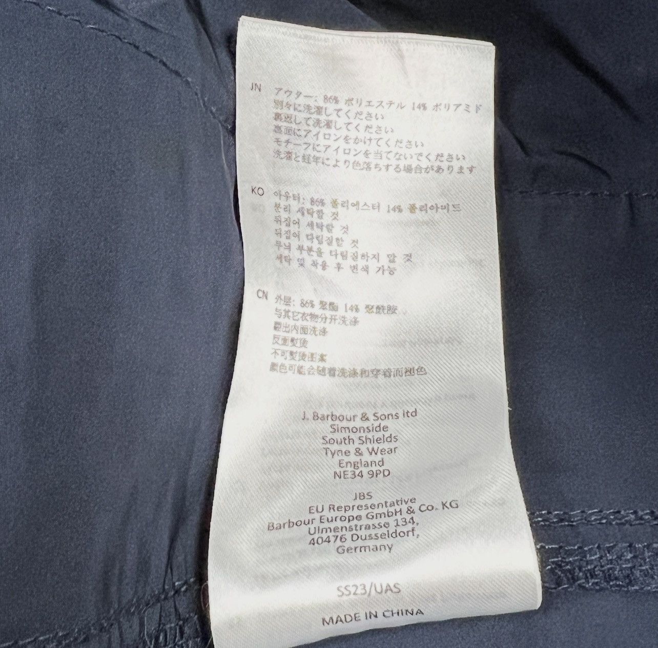Barbour Barbour Men’s Blue Skyline Long Sleeve Zip Overshirt Size L Size US L / EU 52-54 / 3 - 8 Thumbnail