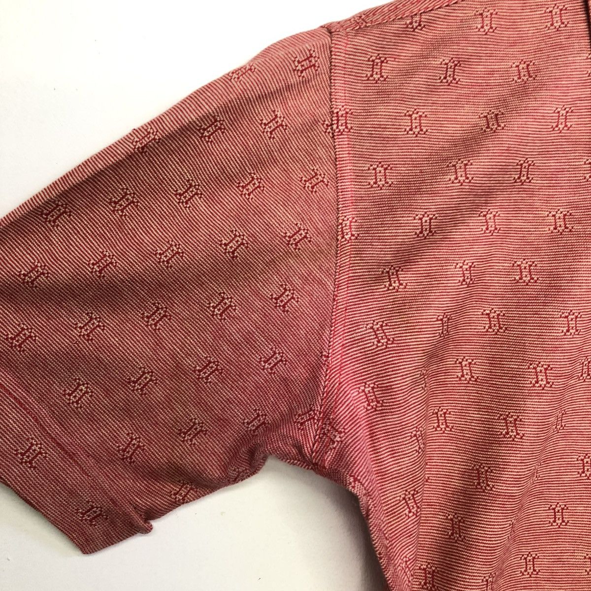 Celine Vintage CELINE Paris Monogram Retro Design Polo Shirt Size US S / EU 44-46 / 1 - 8 Thumbnail