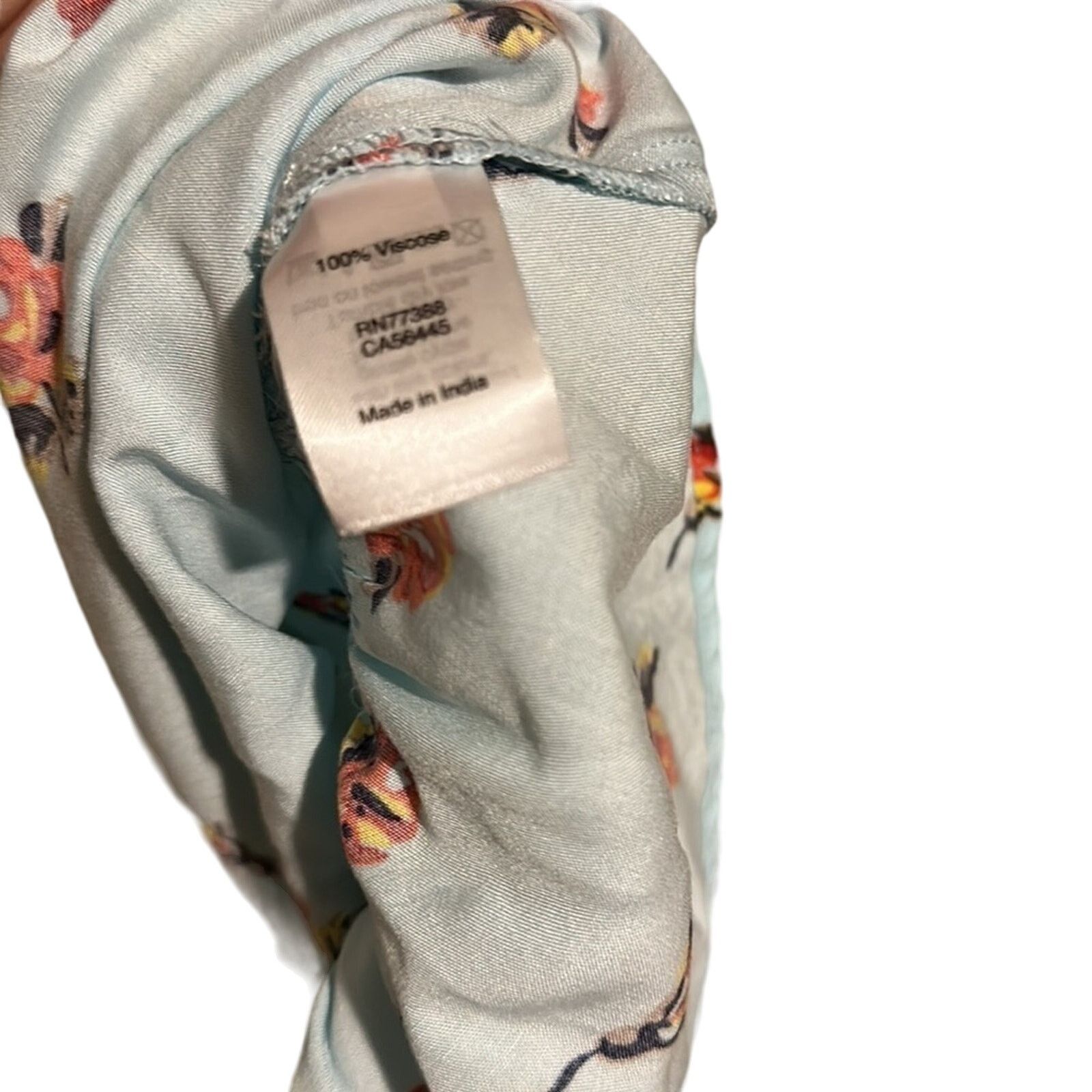 J.Crew Blue Floral Print Fit & Flare Dress Size XS / US 0-2 / IT 36-38 - 7 Thumbnail