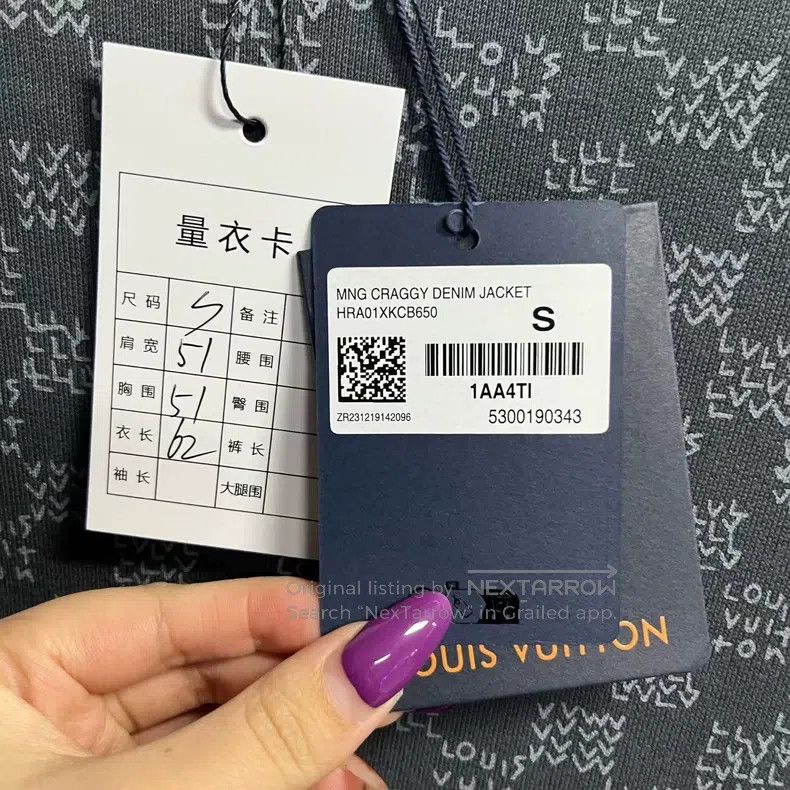 Louis Vuitton Louis Vuitton New Grey Plaid Print Color-Block Crew Neck S Size US S / EU 44-46 / 1 - 4 Thumbnail