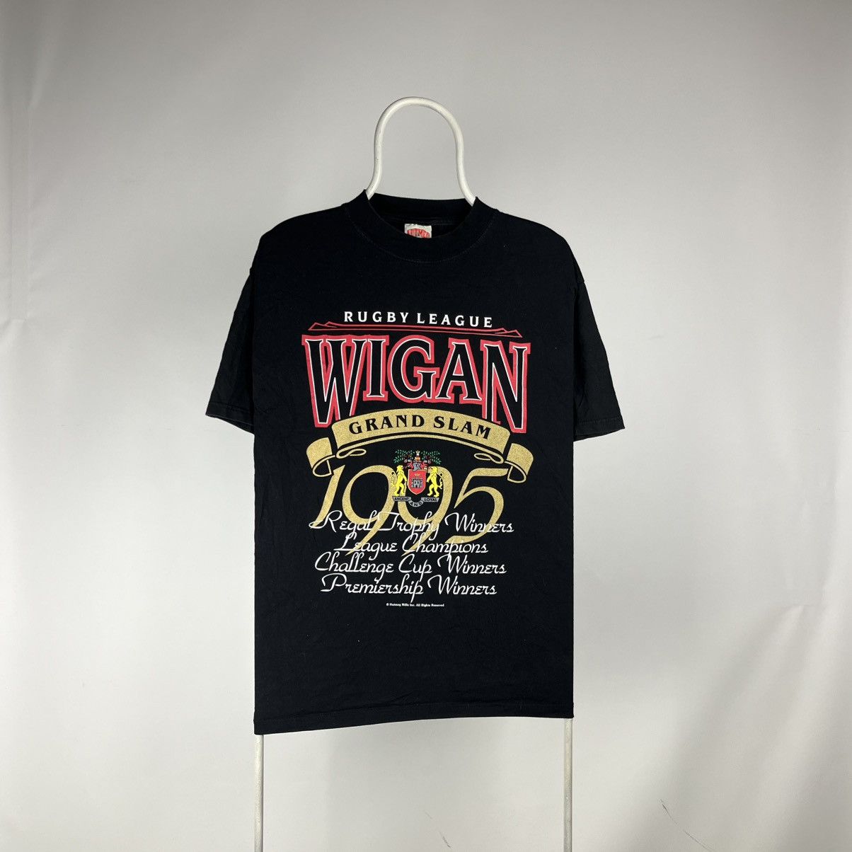 Vintage Wigan Rugby League Grand Slam Nutmeg 1995 tshirt size Large Size US L / EU 52-54 / 3 - 1 Thumbnail