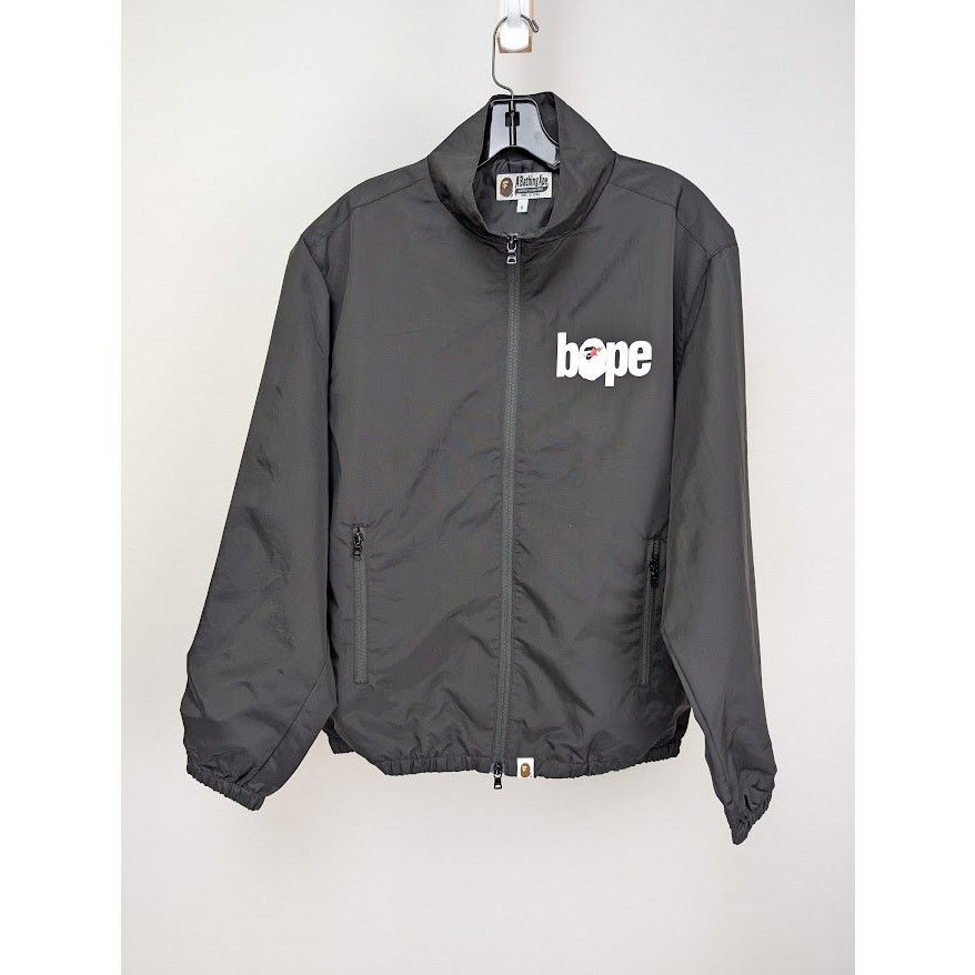 Bape o1rshd1 Logo Windbreaker Jacket in Black Size US S / EU 44-46 / 1 - 1 Thumbnail