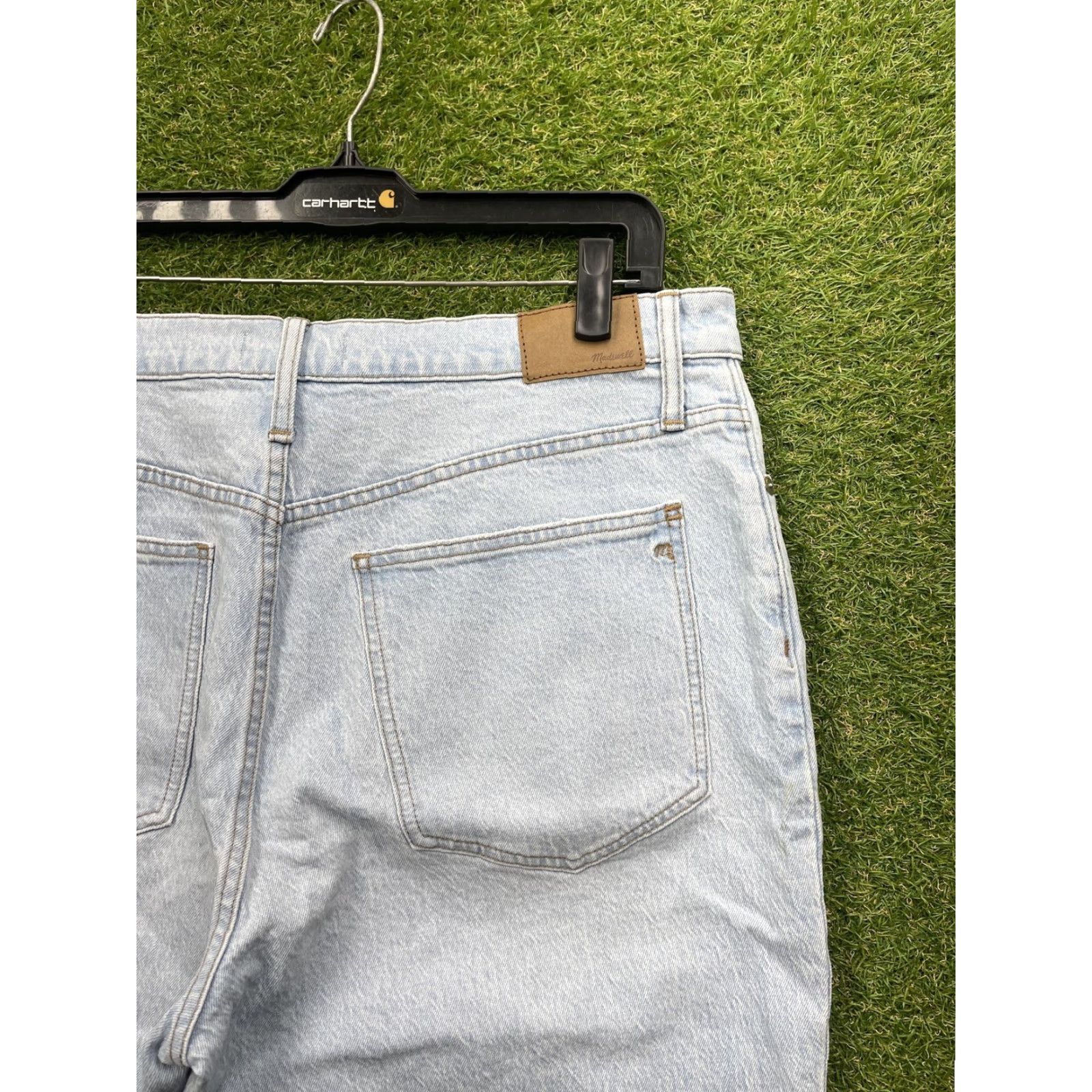 Madewell VINTAGE Madewell Jeans Womens 32 Perfect Vintage Straight High Rise Distressed Lightwash Blue Jeans Womens Size 24" / US 00 / IT 34 - 7 Thumbnail