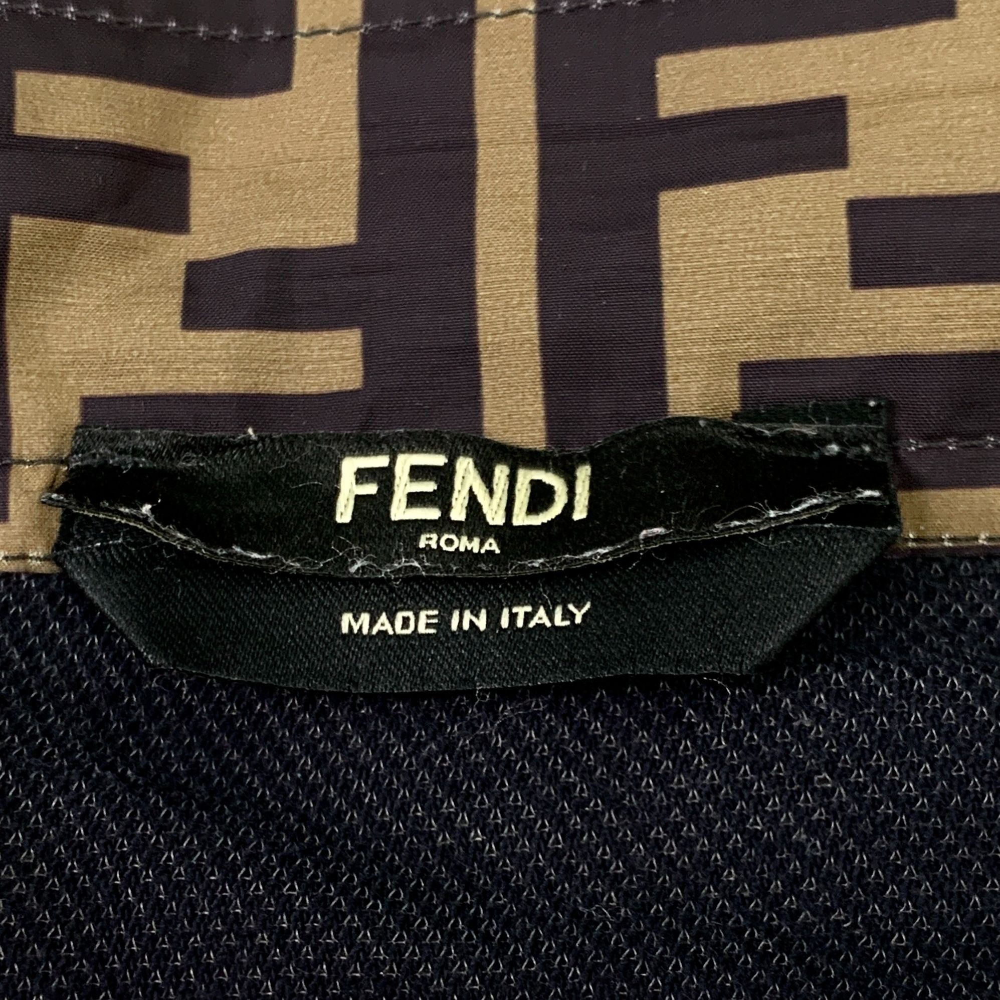Fendi Fendi Brown FF Logo-Printed Casual Shorts Mens Size 52 Size US 36 / EU 52 - 2 Thumbnail