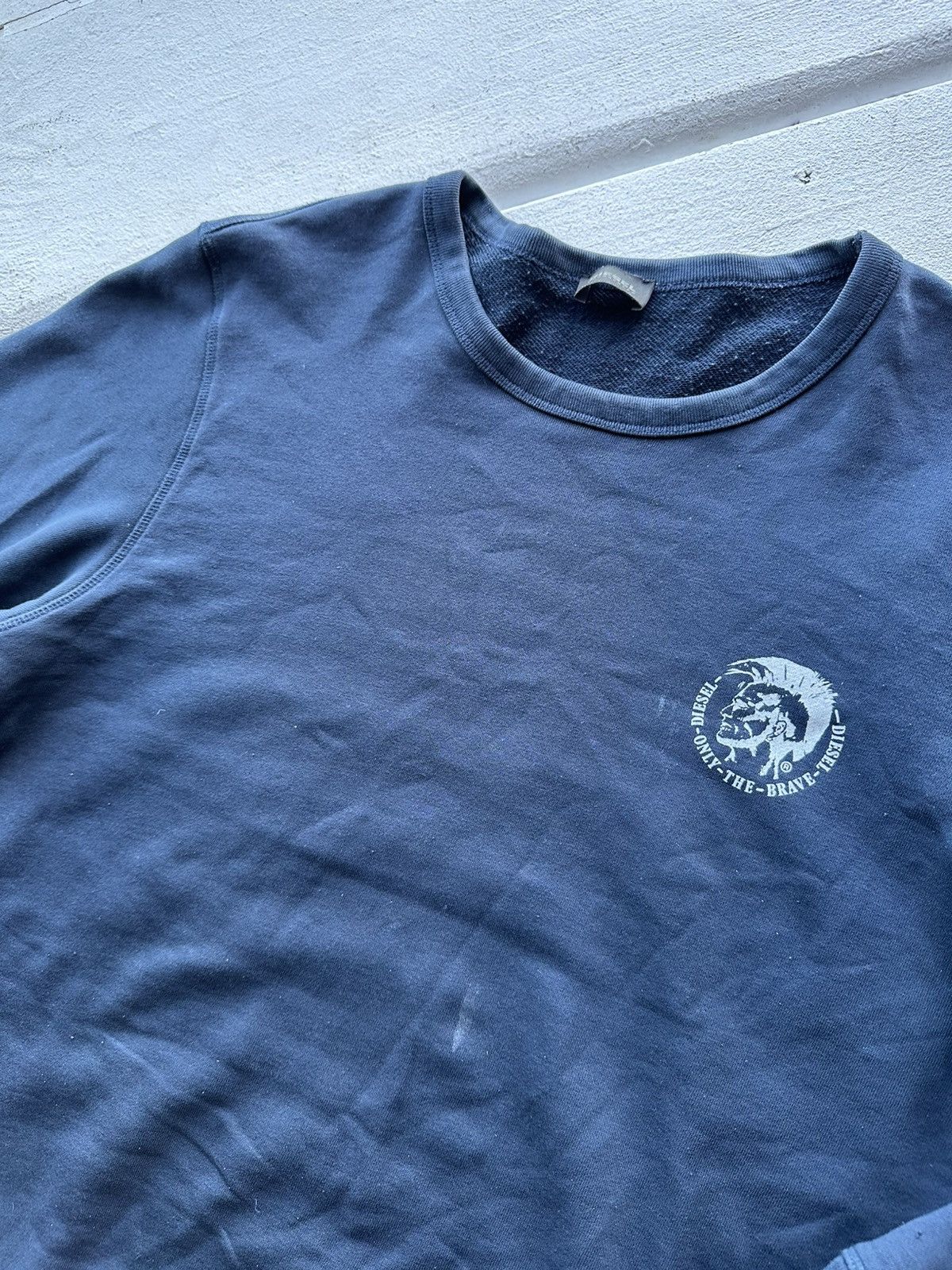 Diesel VNTG 🚨 DIESEL SWEATSHIRT BIG LOGO BRAVE DARK BLUE Y2K Size US L / EU 52-54 / 3 - 5 Thumbnail