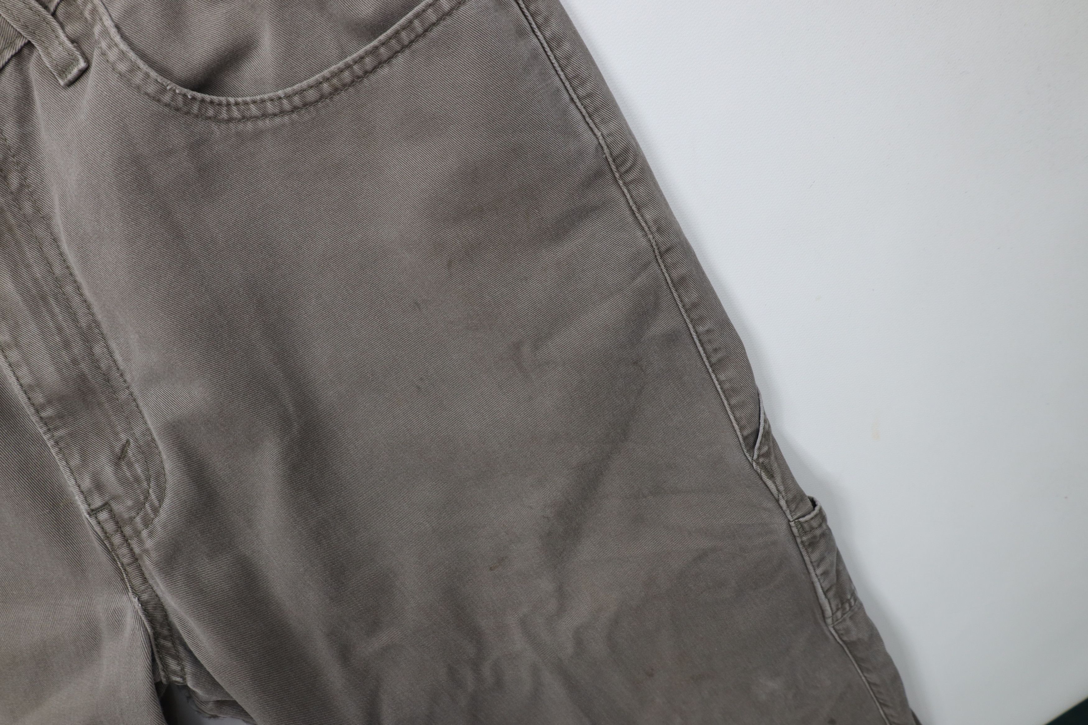 Levi's Vintage 90s Levis Baggy Wide Leg Dungaree Pants Gray Cotton Size US 34 / EU 50 - 8 Thumbnail