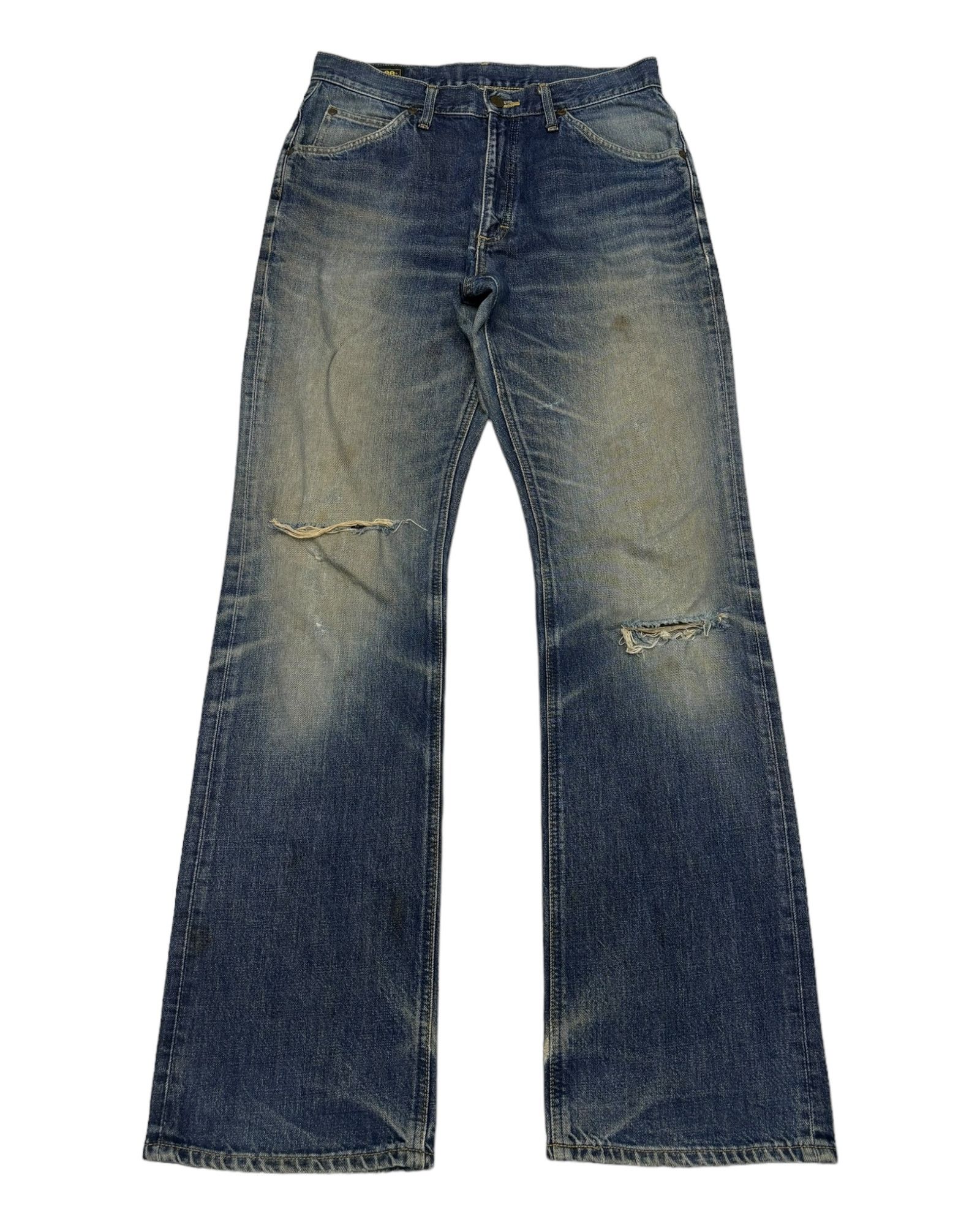 Hysteric Glamour FLARE‼️80s VINTAGE LEE RIDERS DISTRESS DENIM FLARE JEANS Size US 31 - 1 Thumbnail