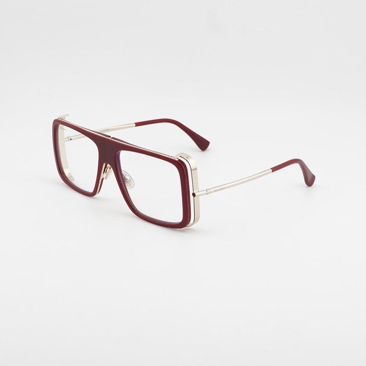 Max Mara Max Mara MM5172-B 069 Eyeglasses Bordeaux 55mm Aviator Frame Size ONE SIZE - 1 Thumbnail