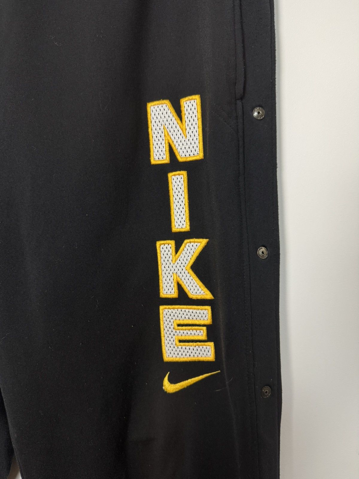 Nike Vintage 90s Nike Swoosh Side Snap Baggy Pants Y2K Style Size US 34 / EU 50 - 3 Thumbnail