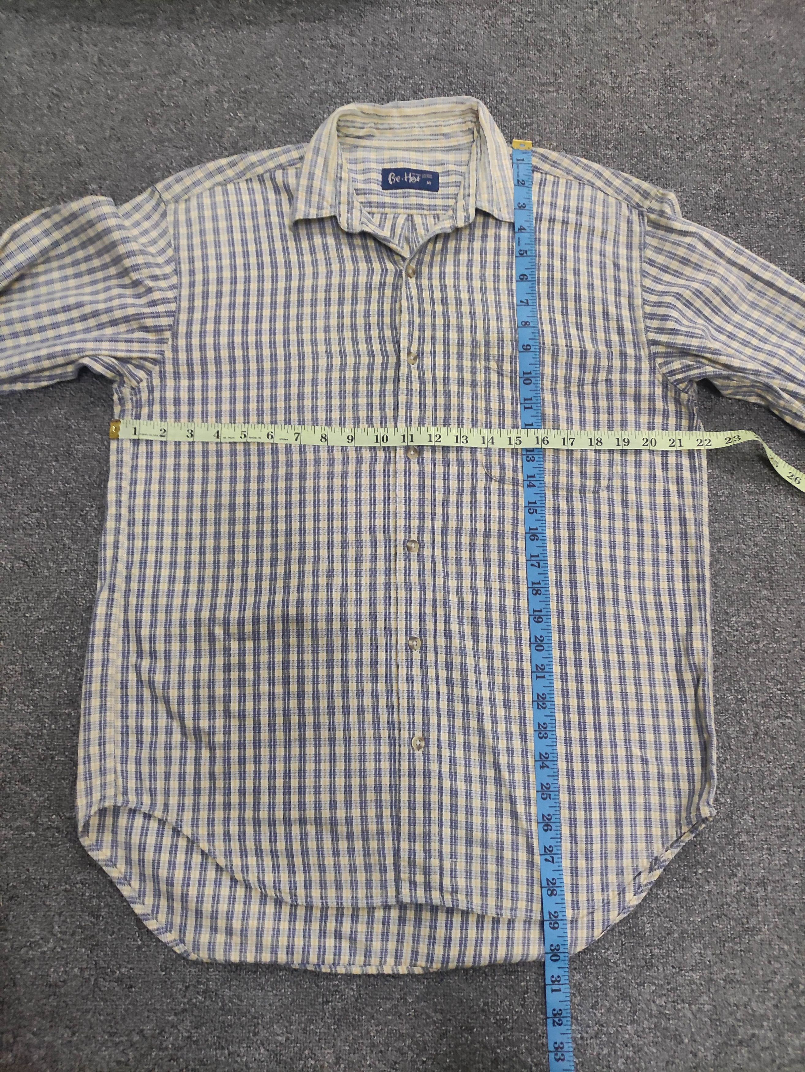 Japanese Brand Vintage Ben-Hot Shirt Checkered Button Up Long Sleeve Size US M / EU 48-50 / 2 - 8 Thumbnail