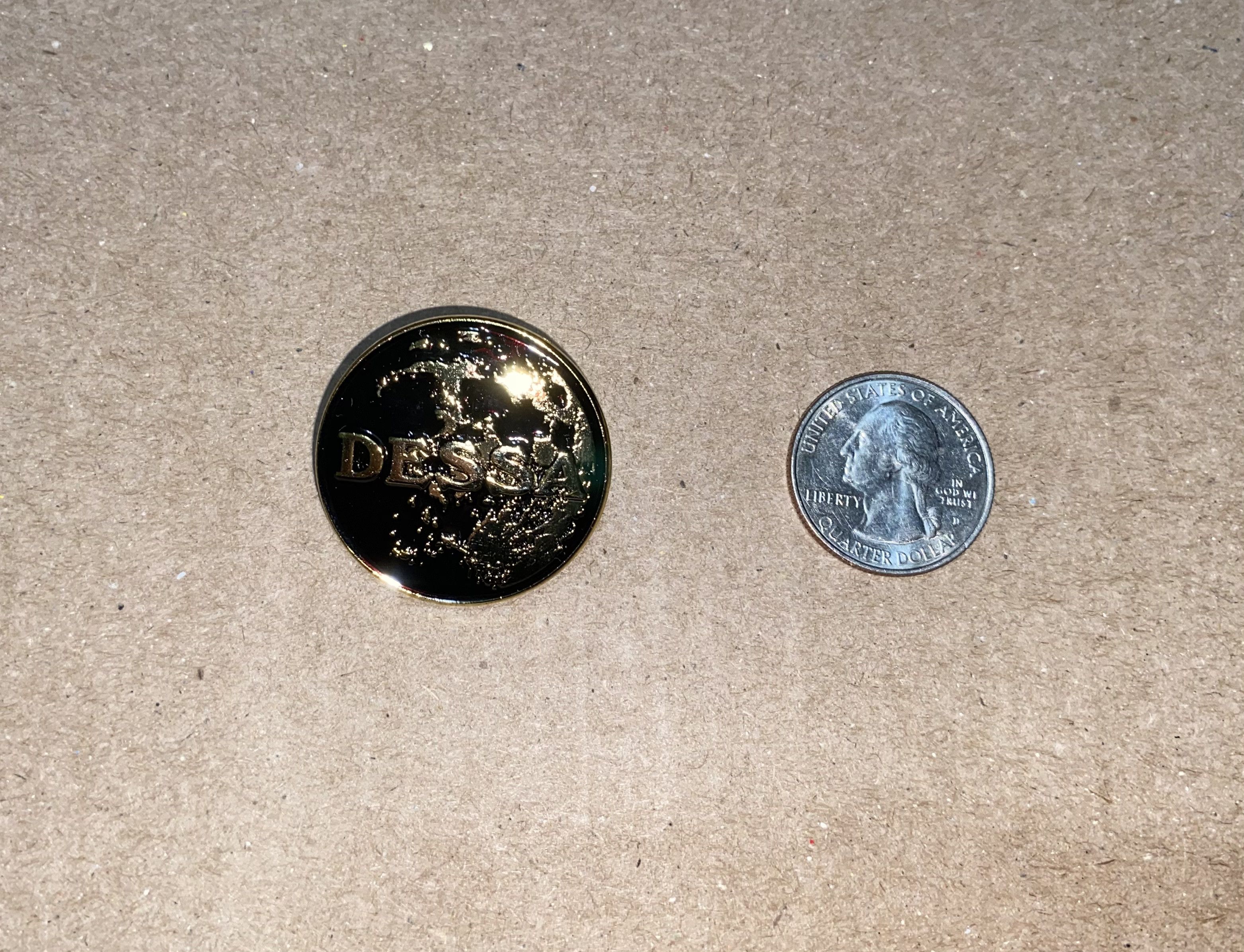 Band Tees DESSA World Globe Metal Enamel Lapel Pin Brooch Music Artist Size ONE SIZE - 8 Thumbnail
