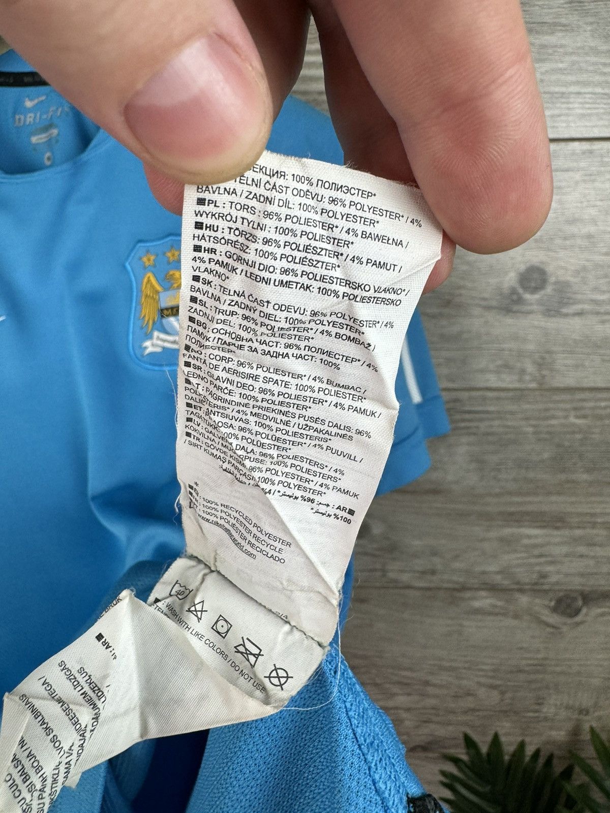 Nike NIKE MANCHESTER CITY 2014/2015 FOOTBALL SOCCER JERSEY SIZE M Size US M / EU 48-50 / 2 - 5 Thumbnail