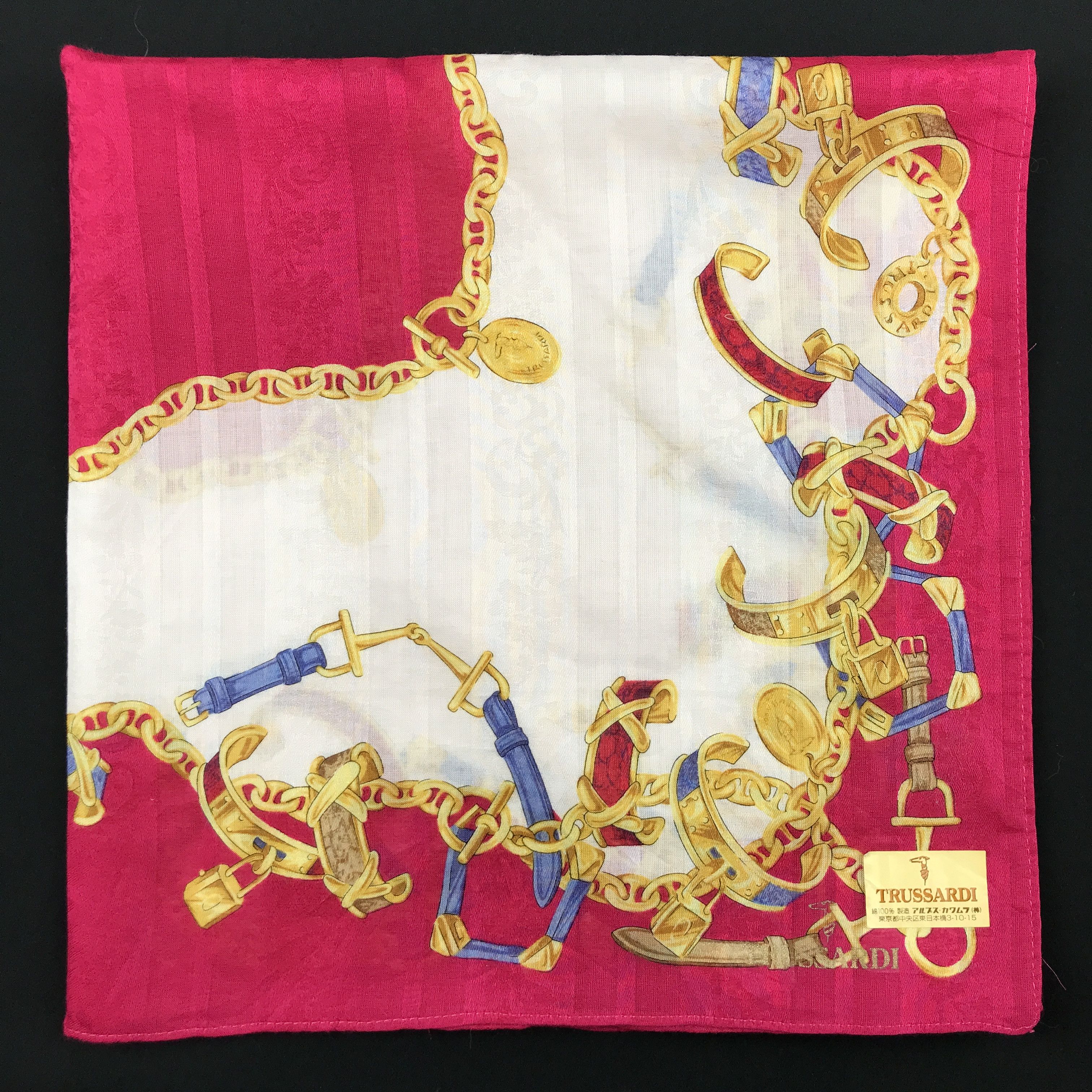 Designer × Trussardi × Vintage Vintage Trussardi Bandana Neckerchief Handkerchief Size ONE SIZE - 2 Thumbnail