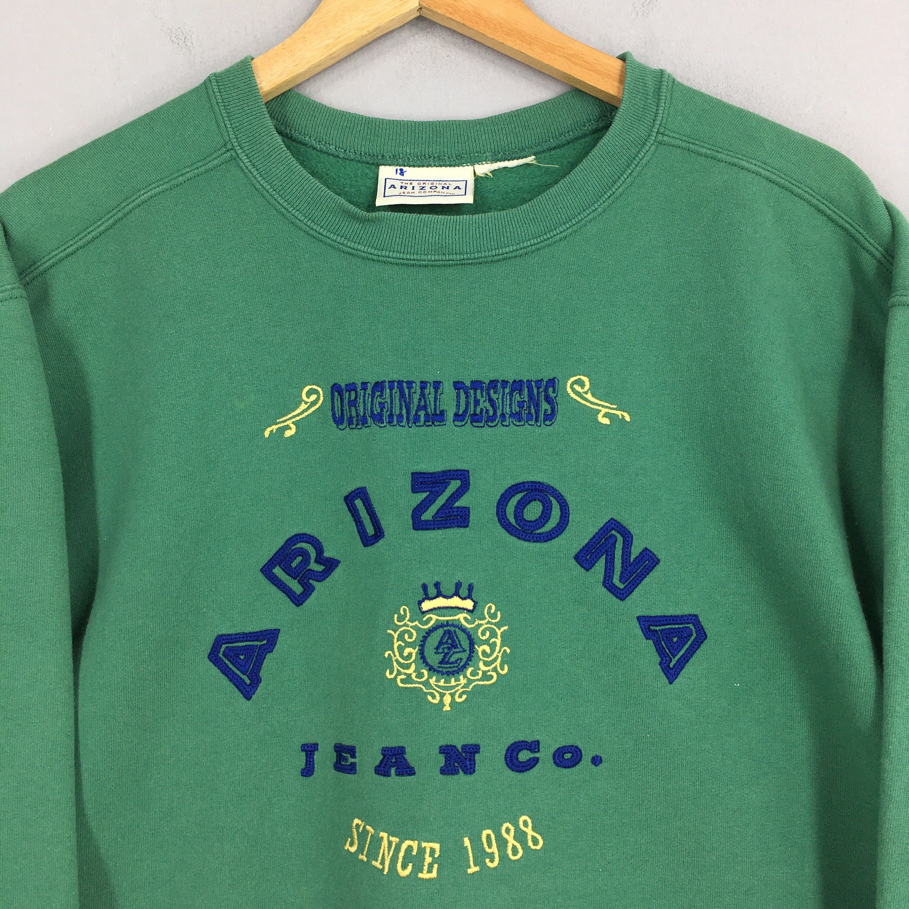 Arizona Jean Co. Vintage 90s Arizona Jeans U.S.A Green Sweatshirt Medium Size US M / EU 48-50 / 2 - 4 Thumbnail