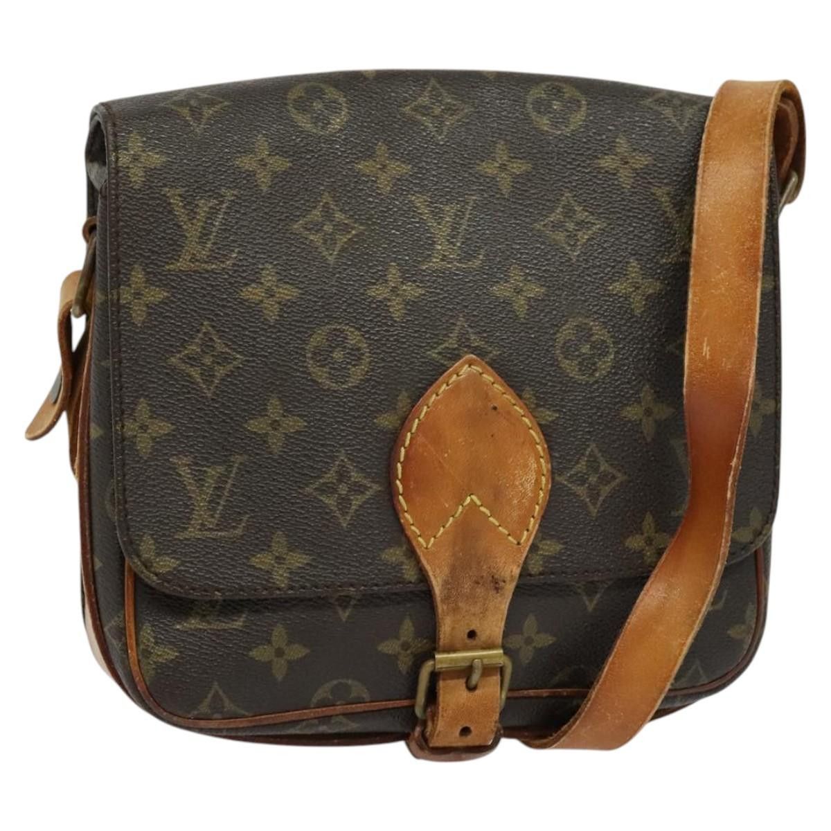 Louis Vuitton Monogram Cartouchiere Mm Shoulder Bag M51253 Lv Auth Hk2419, Women's
