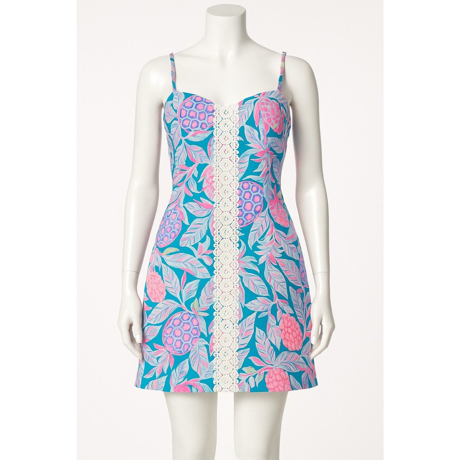 Lilly Pulitzer Lilly Pulitzer Shelli Stretch Dress Pink Floral Womens Sz 8 Size M / US 6-8 / IT 42-44 - 1 Thumbnail