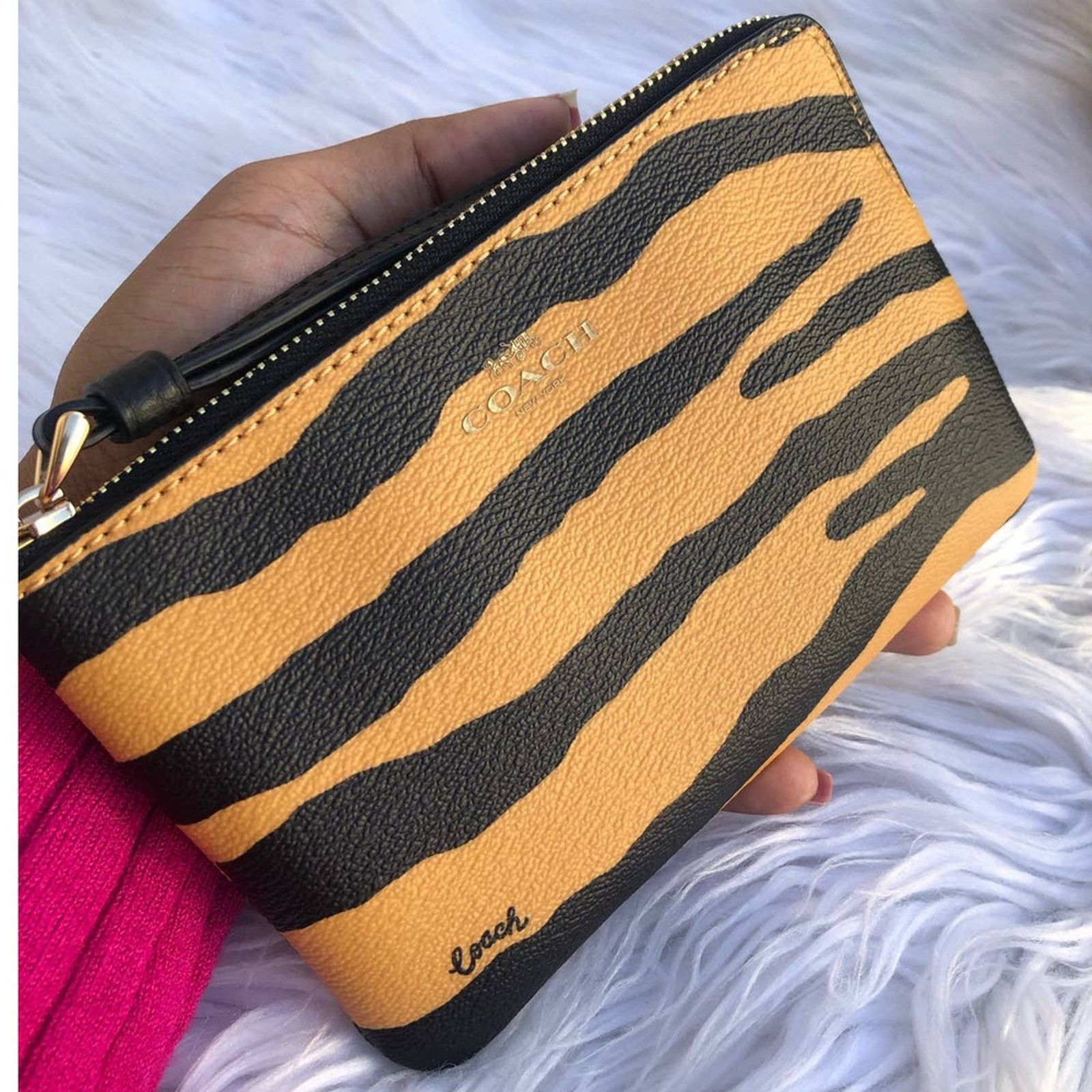 Coach New Coach Tiger Print Wrislet Size ONE SIZE - 1 Thumbnail