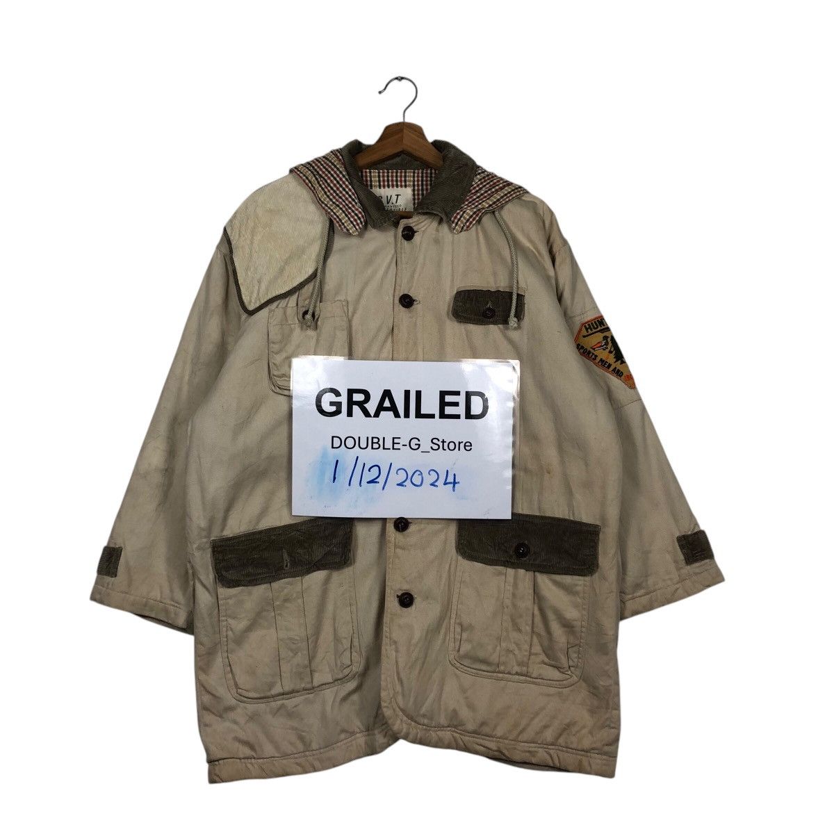 Japanese Brand × Vintage 📌Vintage Chore Hunting Jacket CVT Blanket Issey Miyake Size US M / EU 48-50 / 2 - 1 Thumbnail