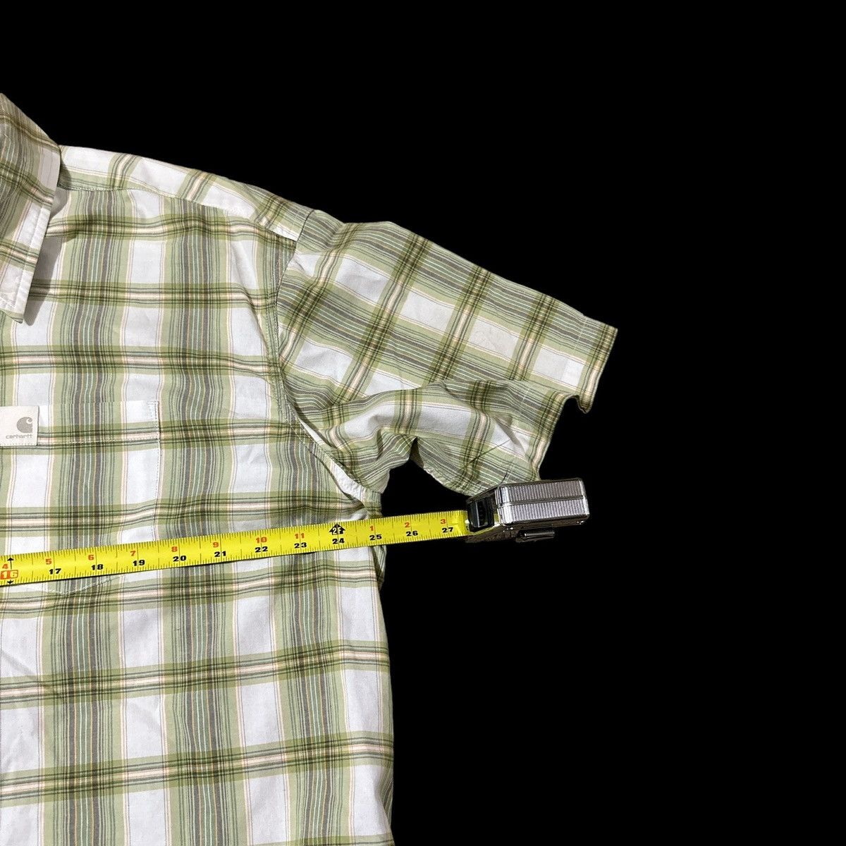 Carhartt carhartt button down shirt men’s xl green White striped Size US XL / EU 56 / 4 - 3 Thumbnail