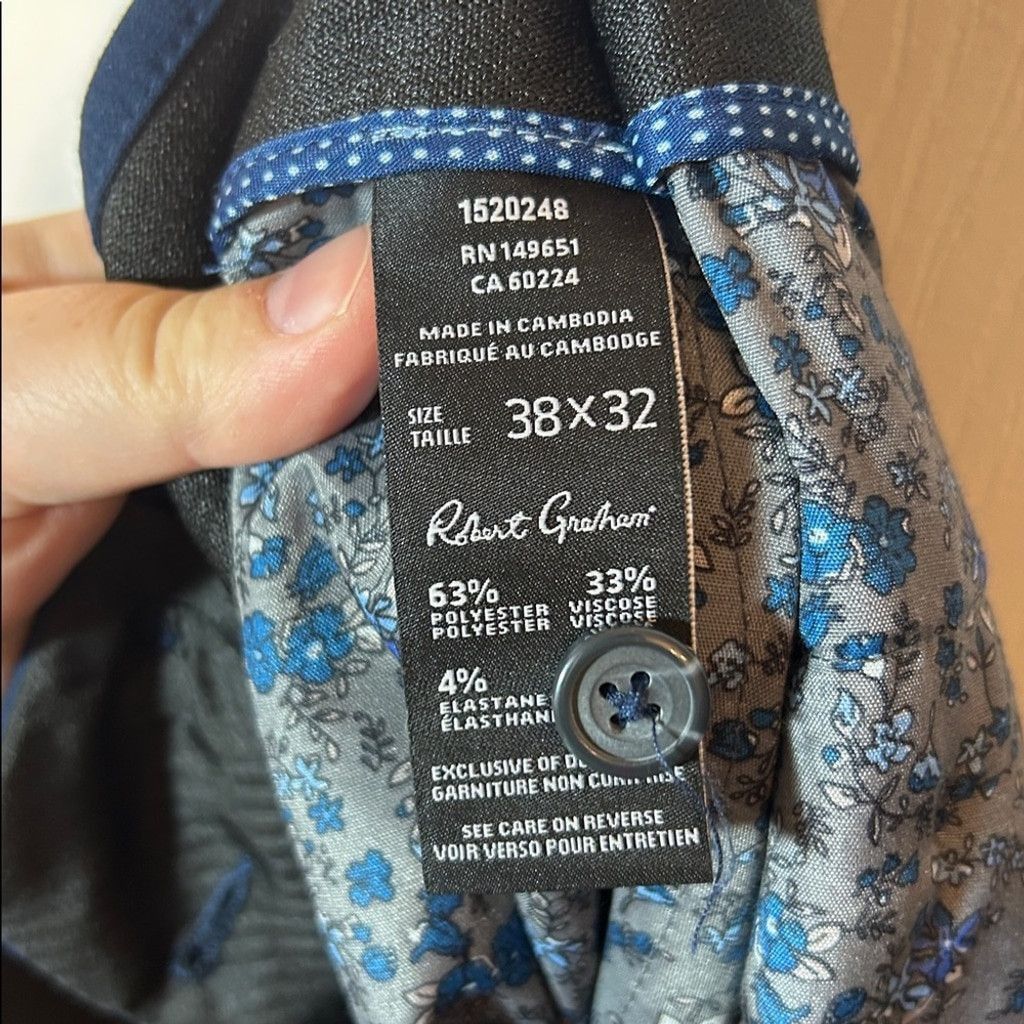 Robert Graham ROBERT GRAHAM CASUAL PANTS MENS 38 x 32 poly viscose Size US 38 / EU 54 - 5 Thumbnail