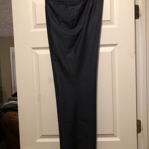 Calvin Klein CALVIN KLEIN WOMEN'S BLUE 77%POLYESTER DRESS PANTS 12/31 Size 34" / US 12 / IT 48 - 2 Thumbnail