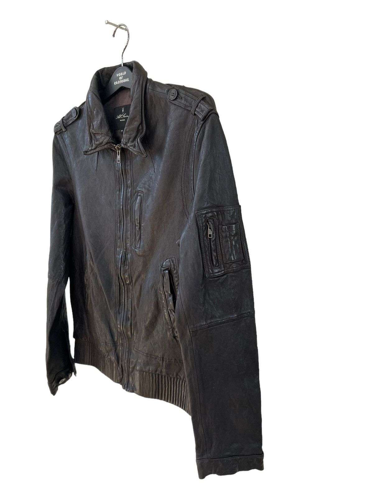 Allsaints SS 08 AllSaints Spitalfields Patina Leather Snitch Jacket Size US M / EU 48-50 / 2 - 8 Thumbnail