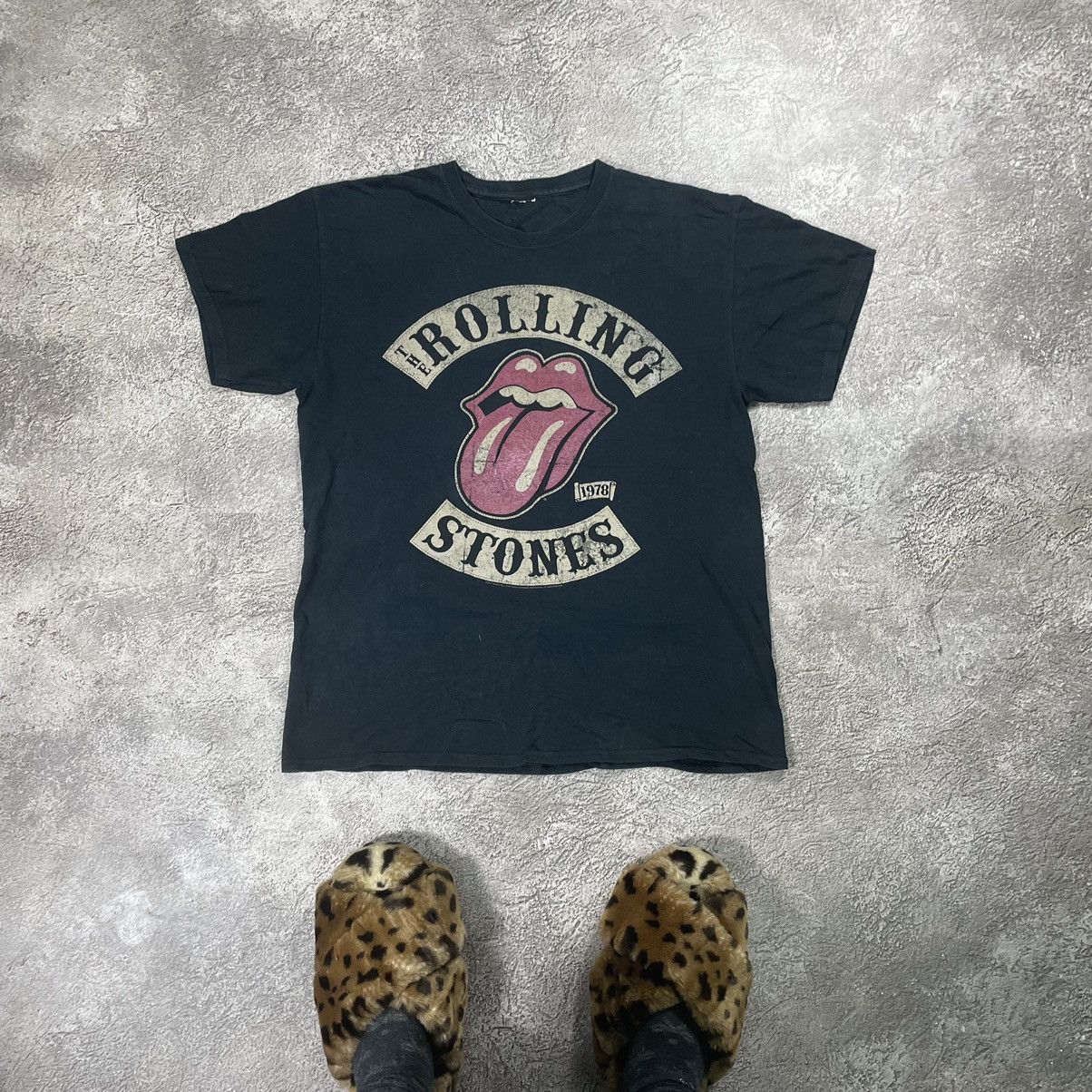 Vintage Vintage Rolling Stones Band Tee Sun Faded Graphic Rock XL Size US XL / EU 56 / 4 - 1 Thumbnail