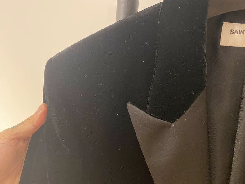 Saint Laurent Paris Saint Laurent Black Velvet Blazer- Size US S / EU 44-46 / 1 - 2 Thumbnail