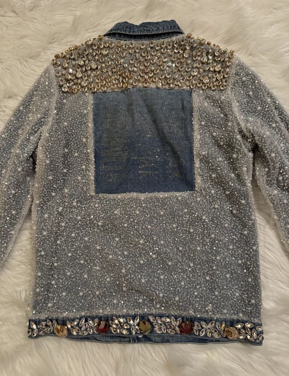 Designer Lonparny Swarovski Crystal Embellished Jacket Multicolor M Size US M / EU 48-50 / 2 - 10 Thumbnail