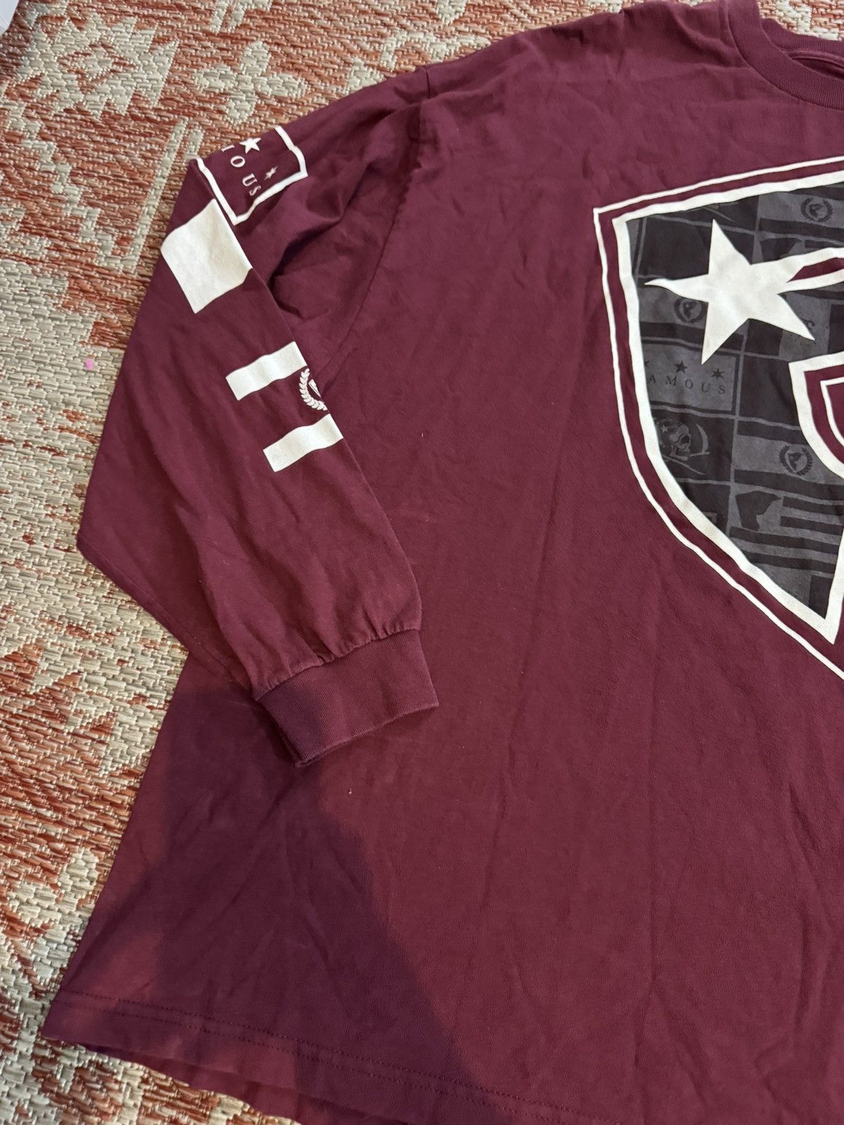 Famous Stars And Straps Famous Stars and Straps 2000s Ls Shirt Maroon 3XL Size US XXL / EU 58 / 5 - 3 Thumbnail
