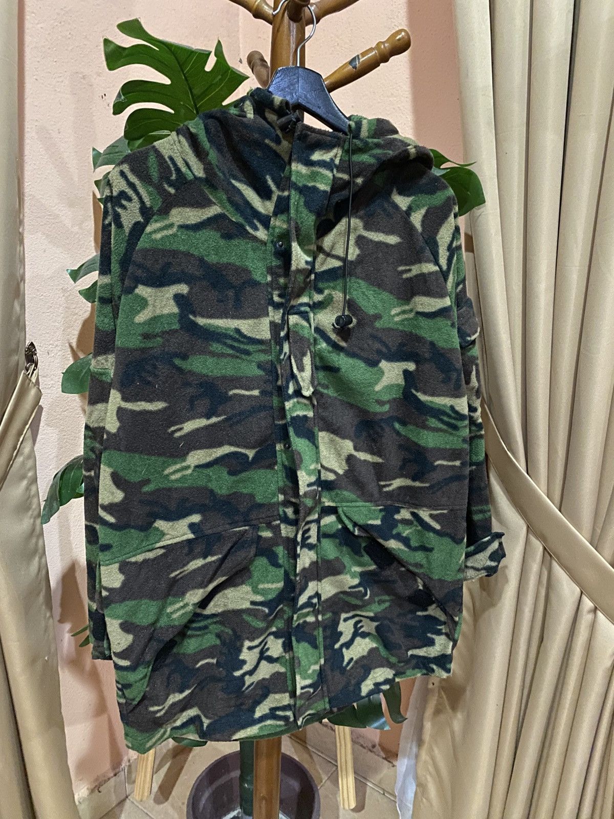 Penfield Vintage Penfield Camo Fleece Hooded Pullover Jacket Size US M / EU 48-50 / 2 - 3 Thumbnail