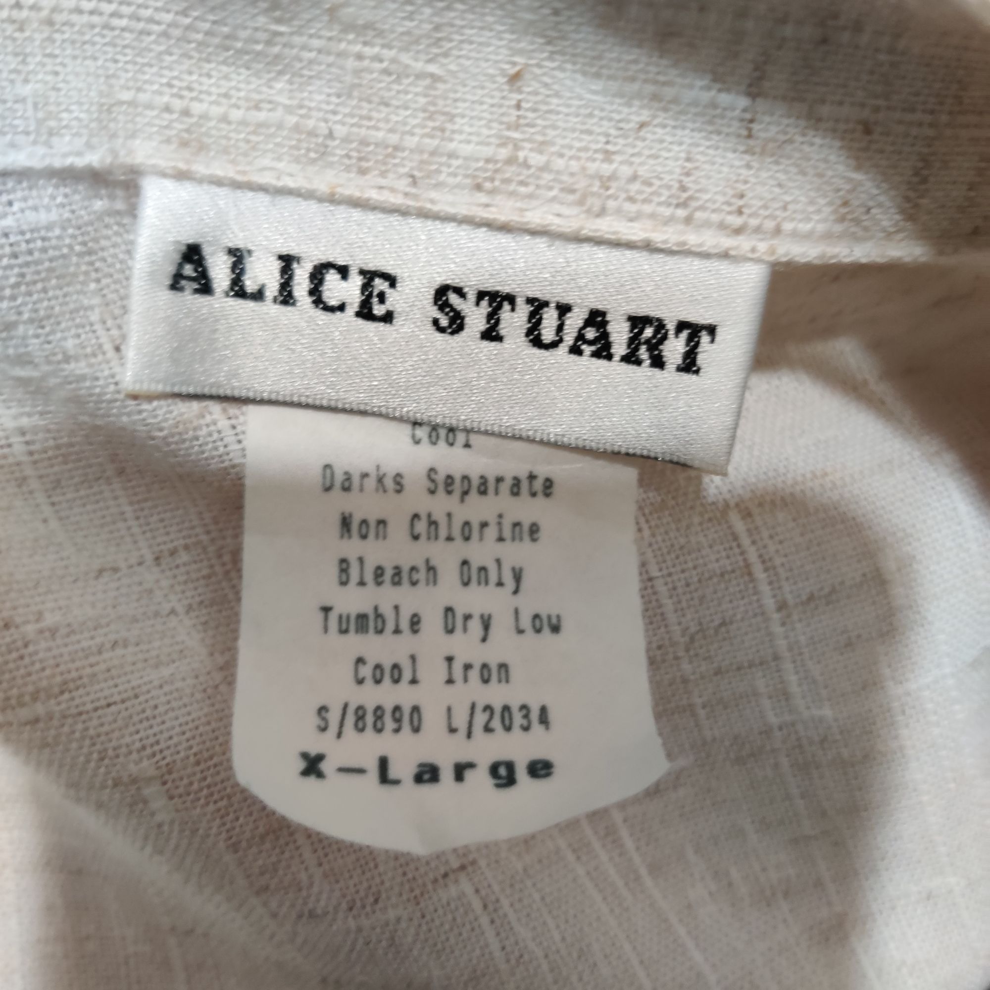 Vintage Alice Stuart XL Vintage Cream Power Blazer Open Front Should Size XL / US 12-14 / IT 48-50 - 5 Thumbnail