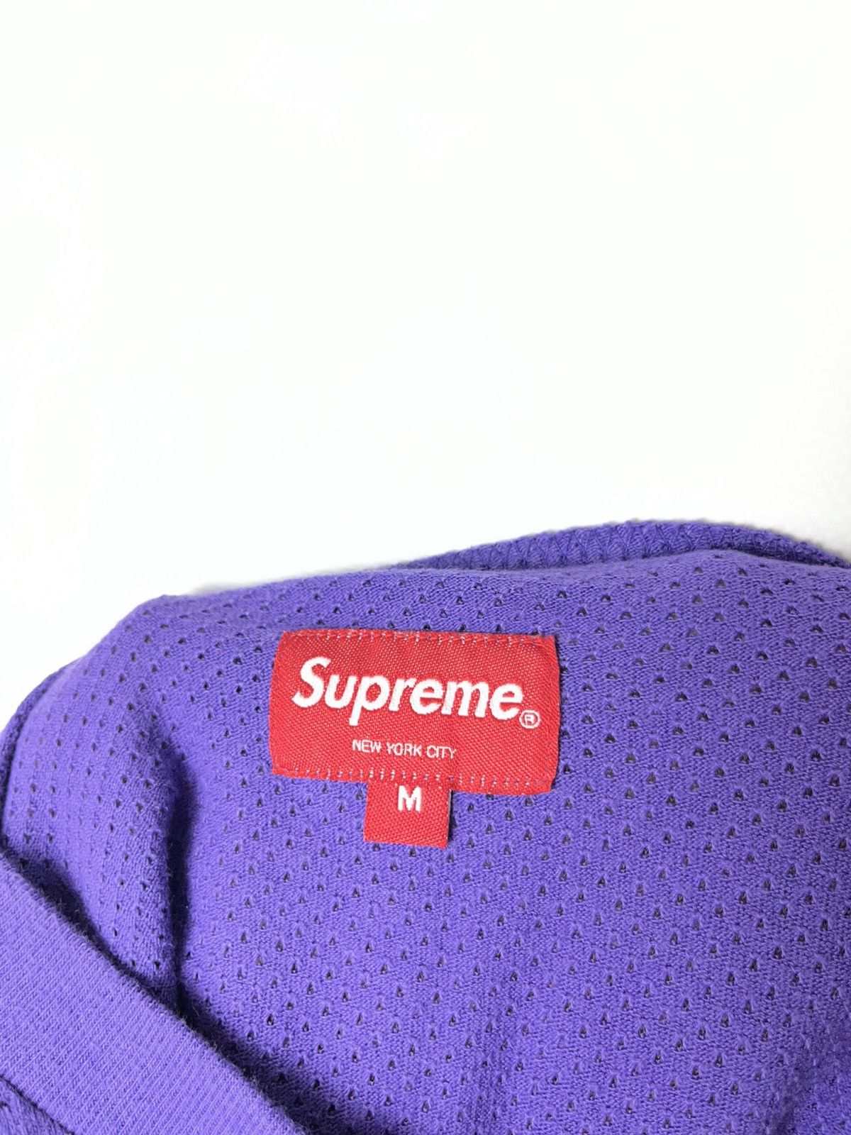 Supreme Supreme Cotton Mesh Logo Gradient Short-Sleeve Top 'Purple' Size US M / EU 48-50 / 2 - 5 Thumbnail