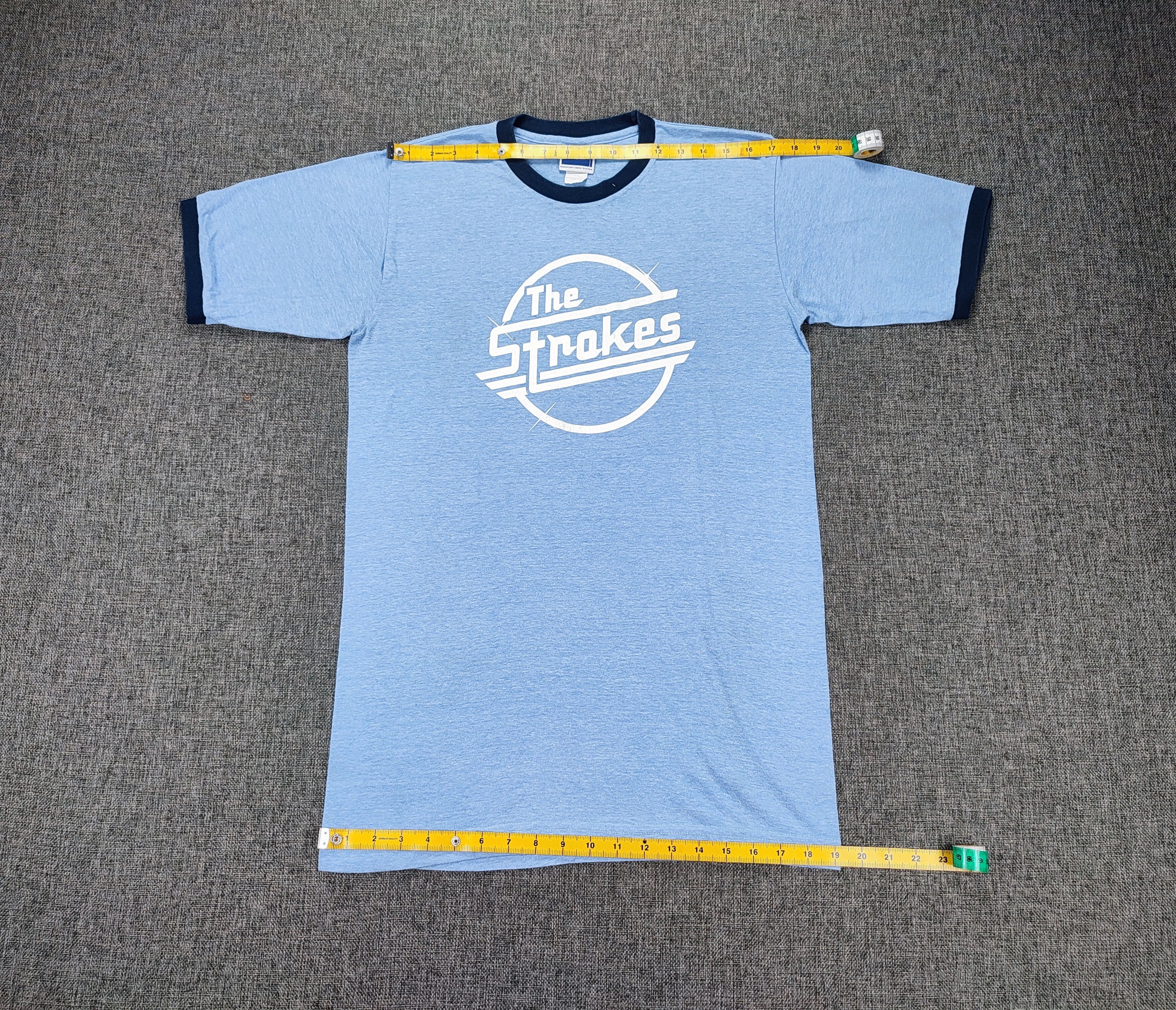 Vintage Vintage Early 2000s The Strokes Magna Logo Ringer Tee Size US M / EU 48-50 / 2 - 4 Thumbnail