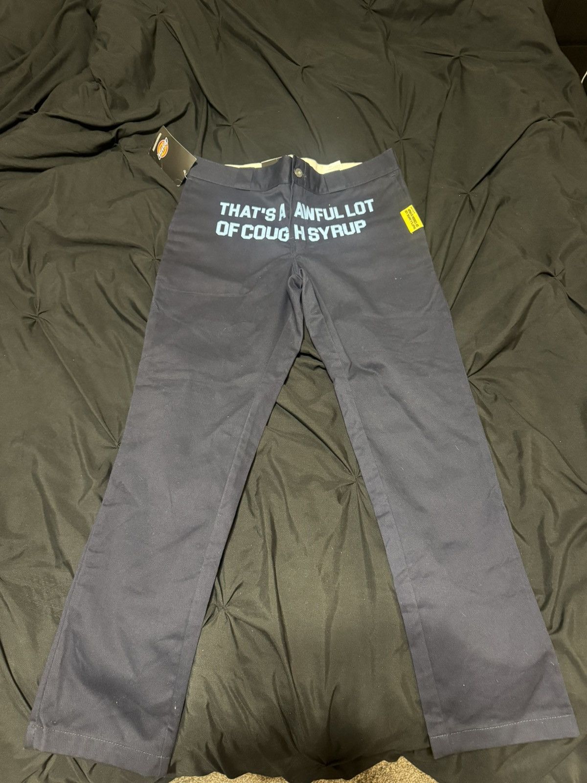 Awful Lot of Cough Syrup BNWT Awful Lot Of Cough Syrup Dickies Pants Navy Blue 32x30 Size US 32 / EU 48 - 7 Thumbnail
