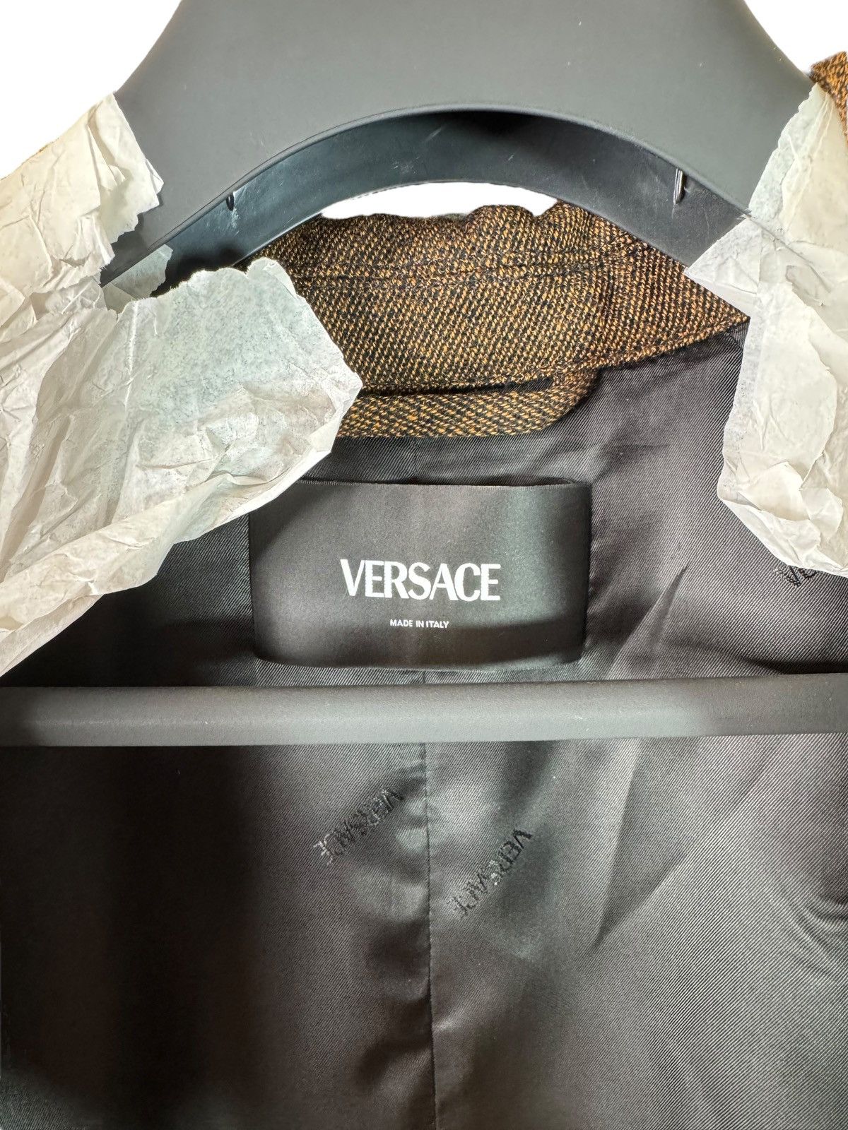 Versace Versace Men’s Brown Coat with Medusa Details Size 48 IT Size US M / EU 48-50 / 2 - 8 Thumbnail