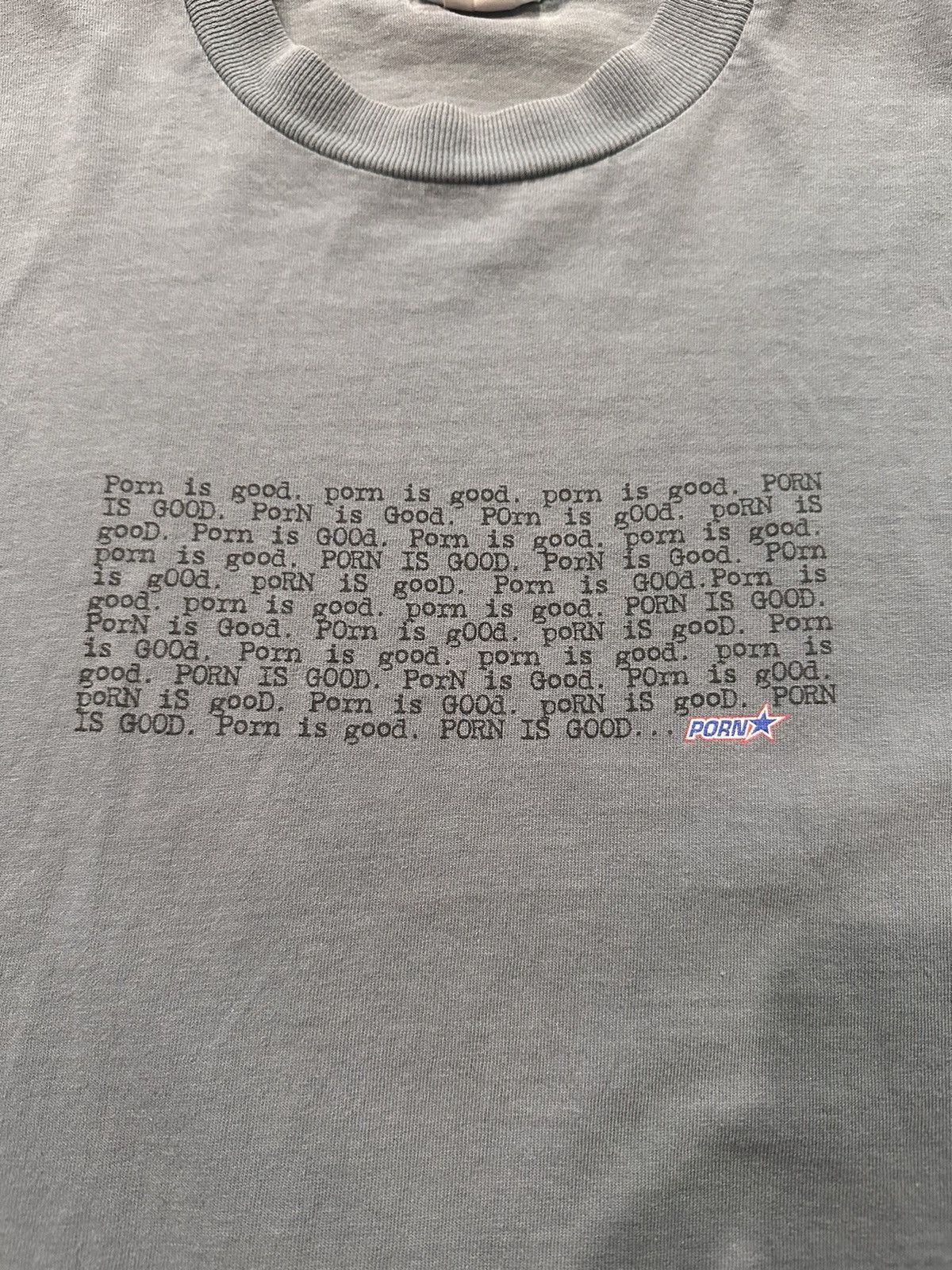 image of Fuct x Vintage 90’S Pornstar Tee in Grey, Men's (Size XL)