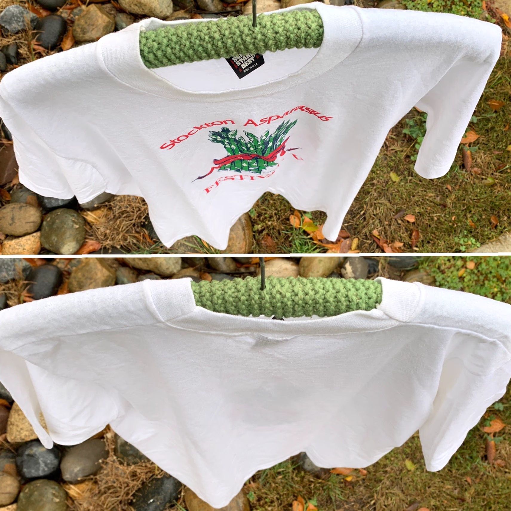 Vintage VINTAGE Stockton Asparagus Festival V T-Shirt L Made In USA White Size US L / EU 52-54 / 3 - 2 Thumbnail