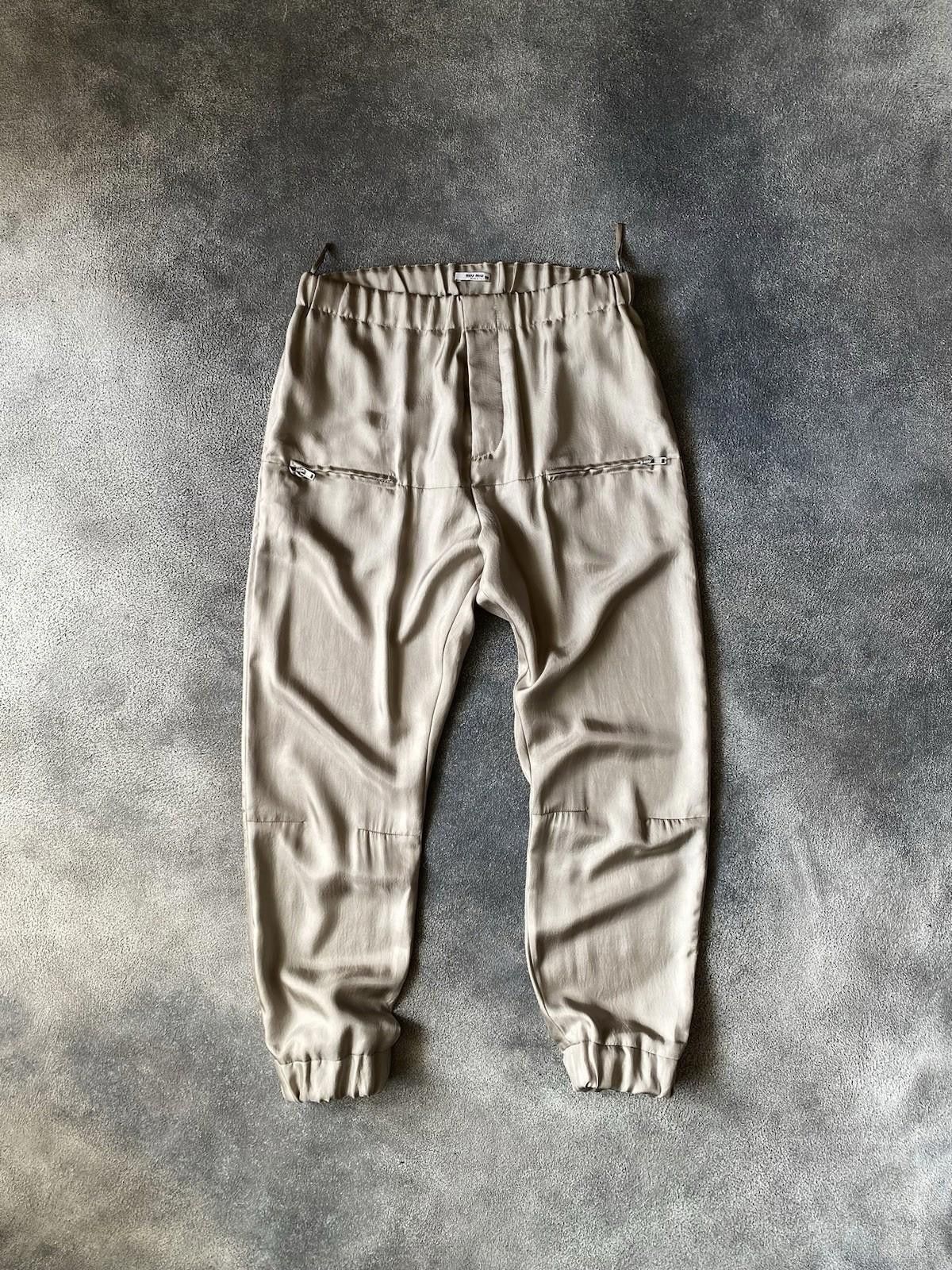 Miu Miu Fall 2007 Miu Miu Runway Satin Front Double Pocket Pants Men Size US 30 / EU 46 - 3 Thumbnail