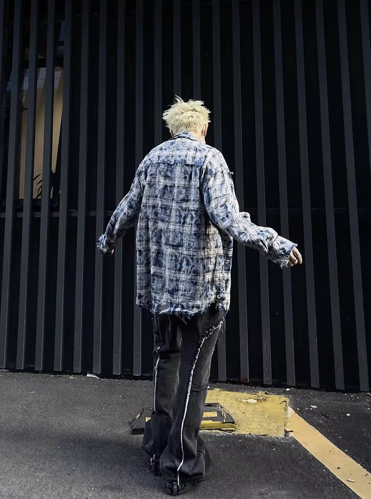 Japanese Brand × Vintage Streetwear Retro Vintage Style Plaid Striped Shirt Size US L / EU 52-54 / 3 - 6 Thumbnail