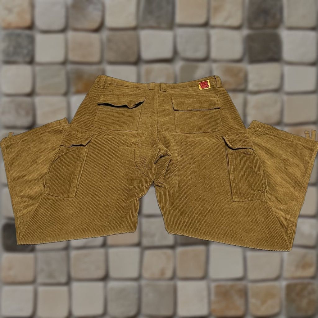 Empyre Empyre Corduroy Cargo Pants Mens 32 Brown Straight Cargo Pocket 5-Pocket Relaxed Vintage: No Size US 32 / EU 48 - 1 Thumbnail